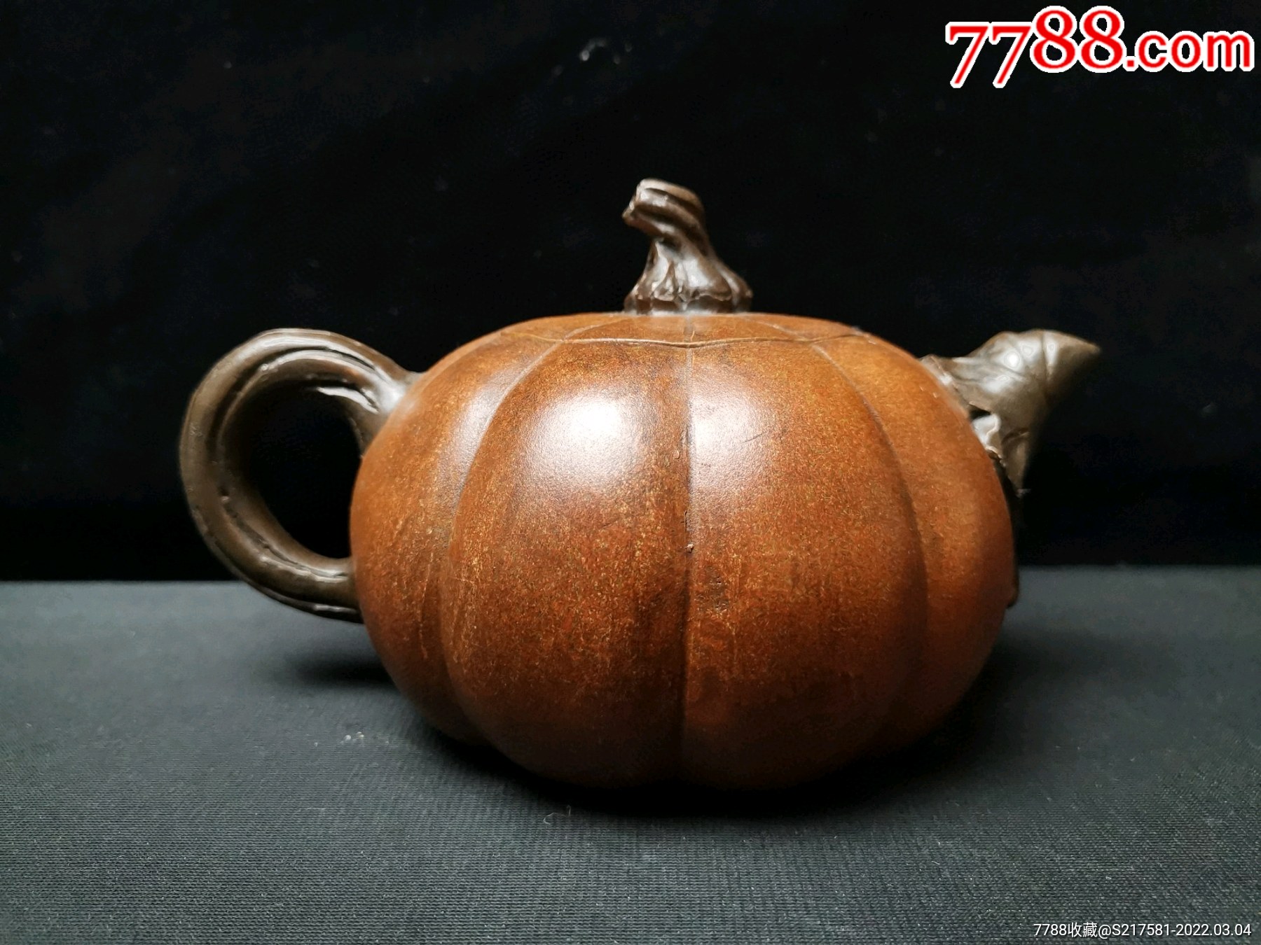 旧藏精品紫砂壶蒋蓉老师作品南瓜壶花器壶型品相完好