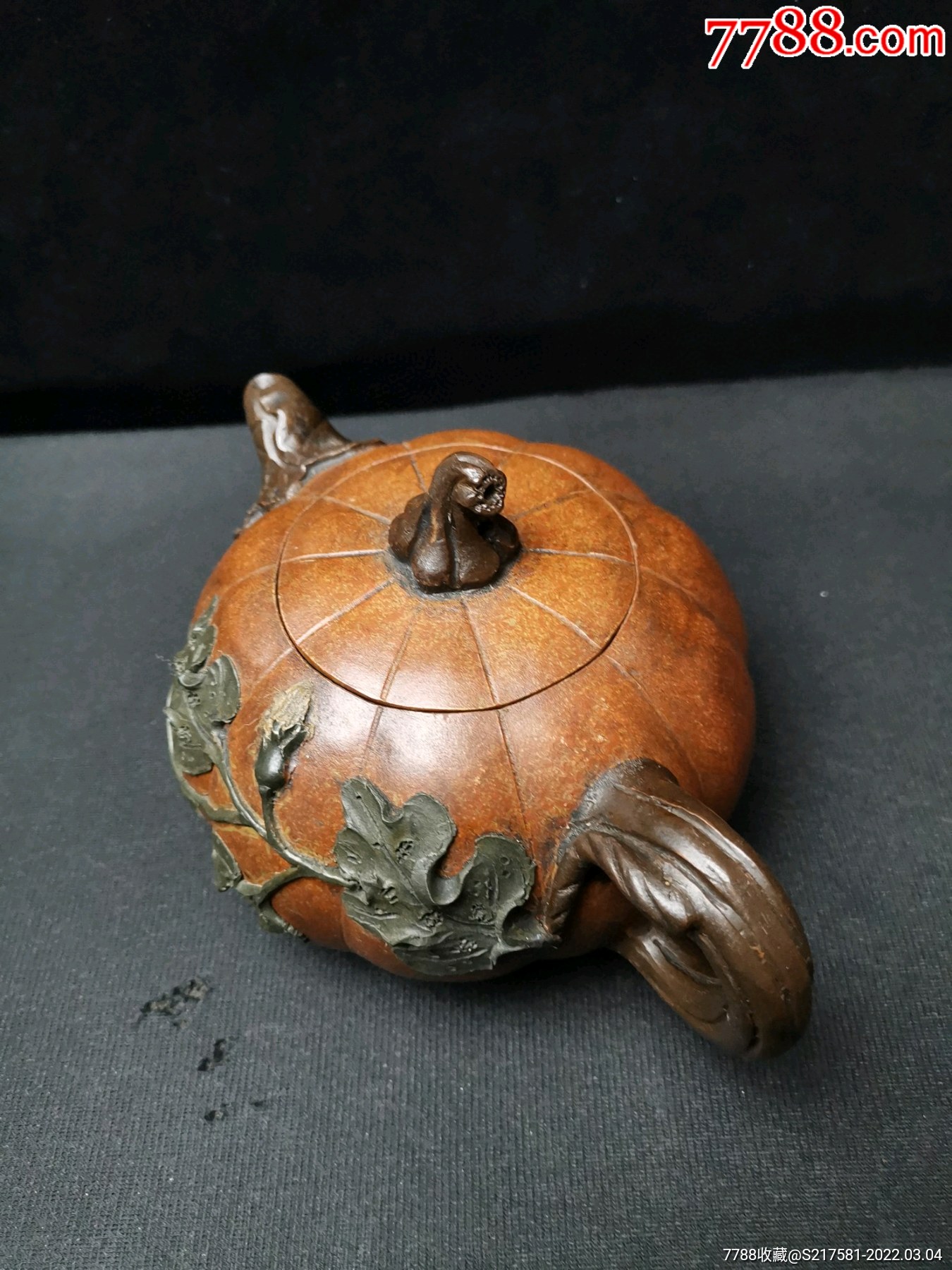 旧藏精品紫砂壶蒋蓉老师作品南瓜壶花器壶型品相完好