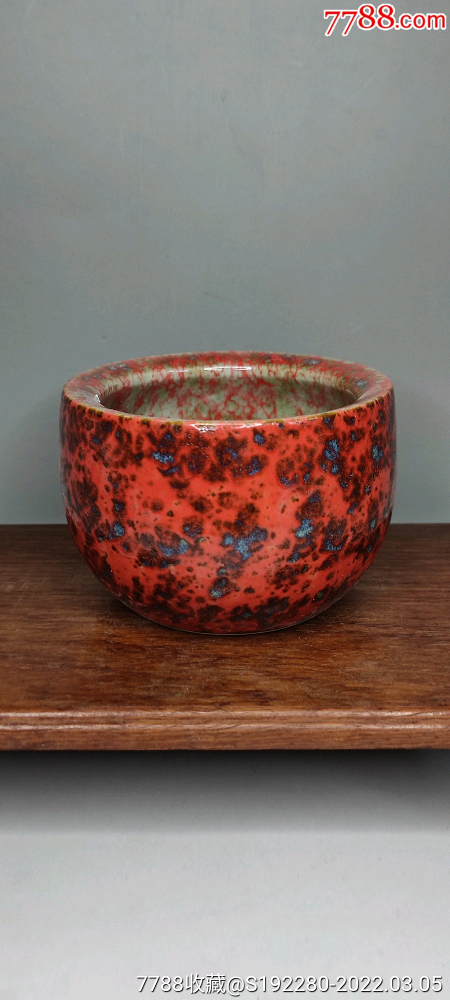 窑变釉花釉钵香炉工艺品窑变漂亮发色纯正适合会所茶馆案头陈设直