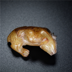 高古战汉和田玉玉熊手把件_和田玉_广艺堂【7788收藏__收藏热线】