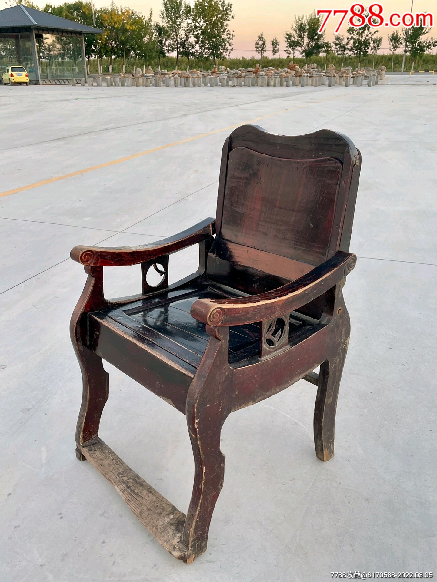 民国理发椅子结实牢固正常使用尺寸555896高
