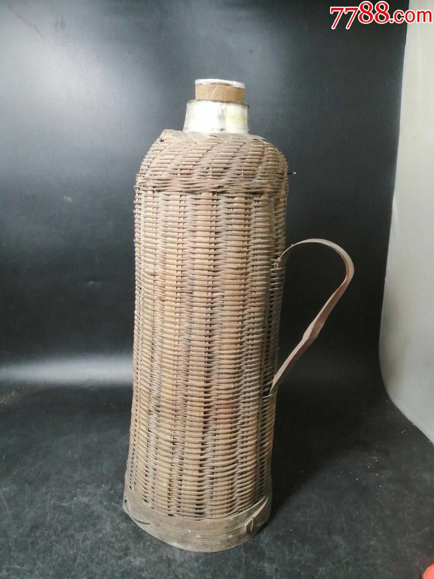 六七十年代竹编热水瓶一只
