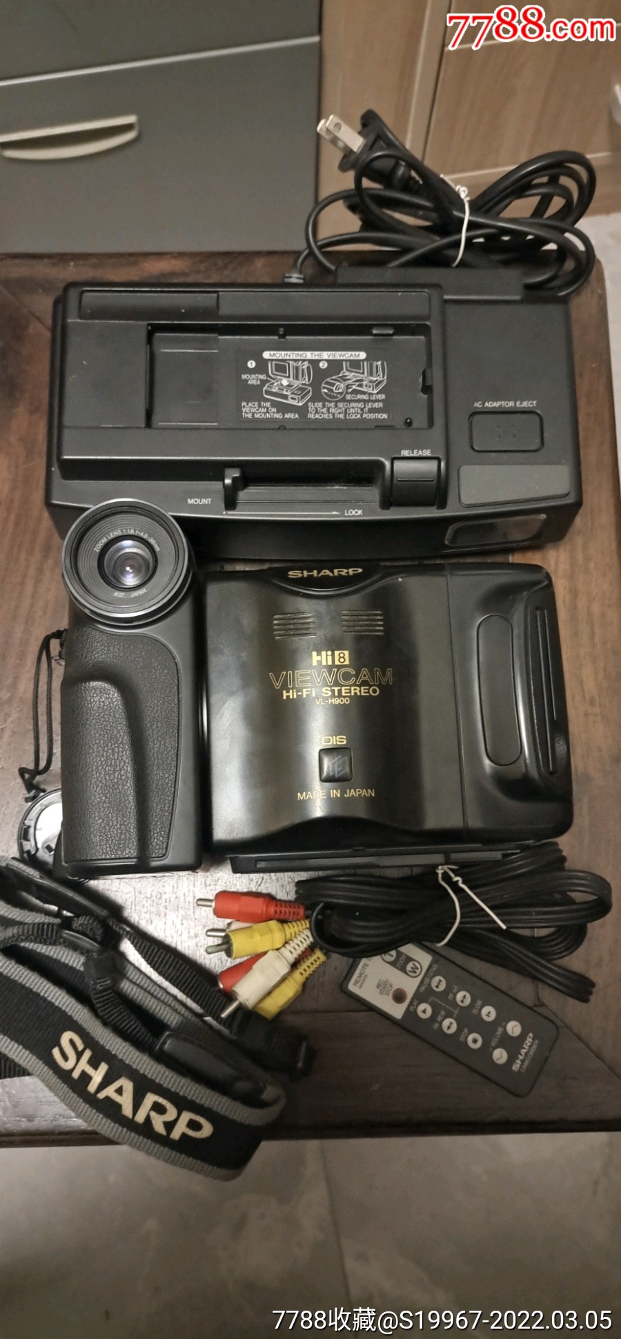 夏普hi8摄像机vlh900磁带摄像机