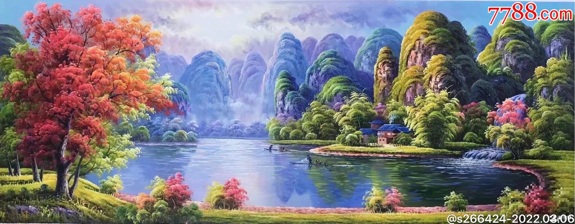 林金山(大美漓江)-价格:980元-se85731413-油画原画-零售-7788收藏