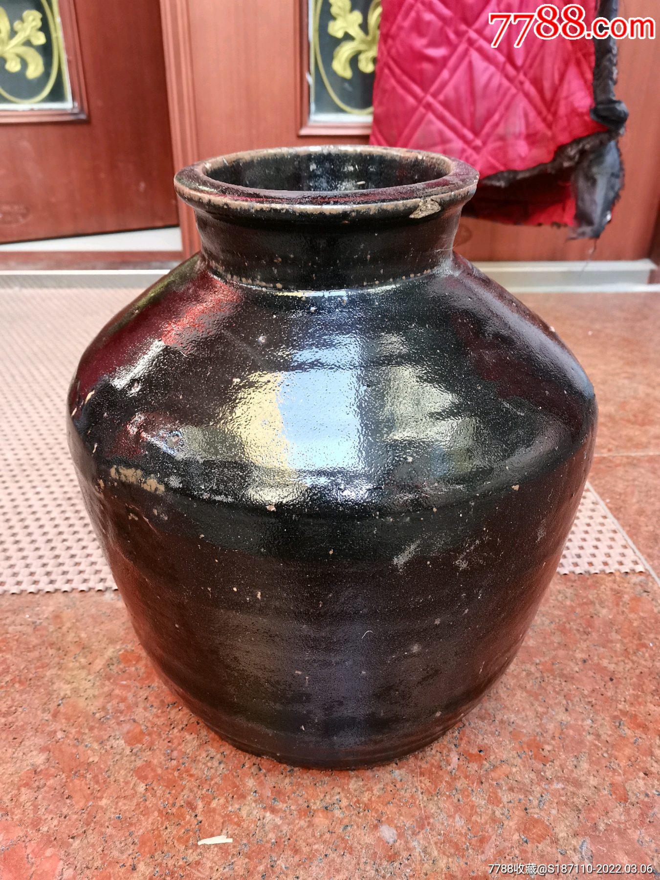 明代磁州窑黑釉罐
