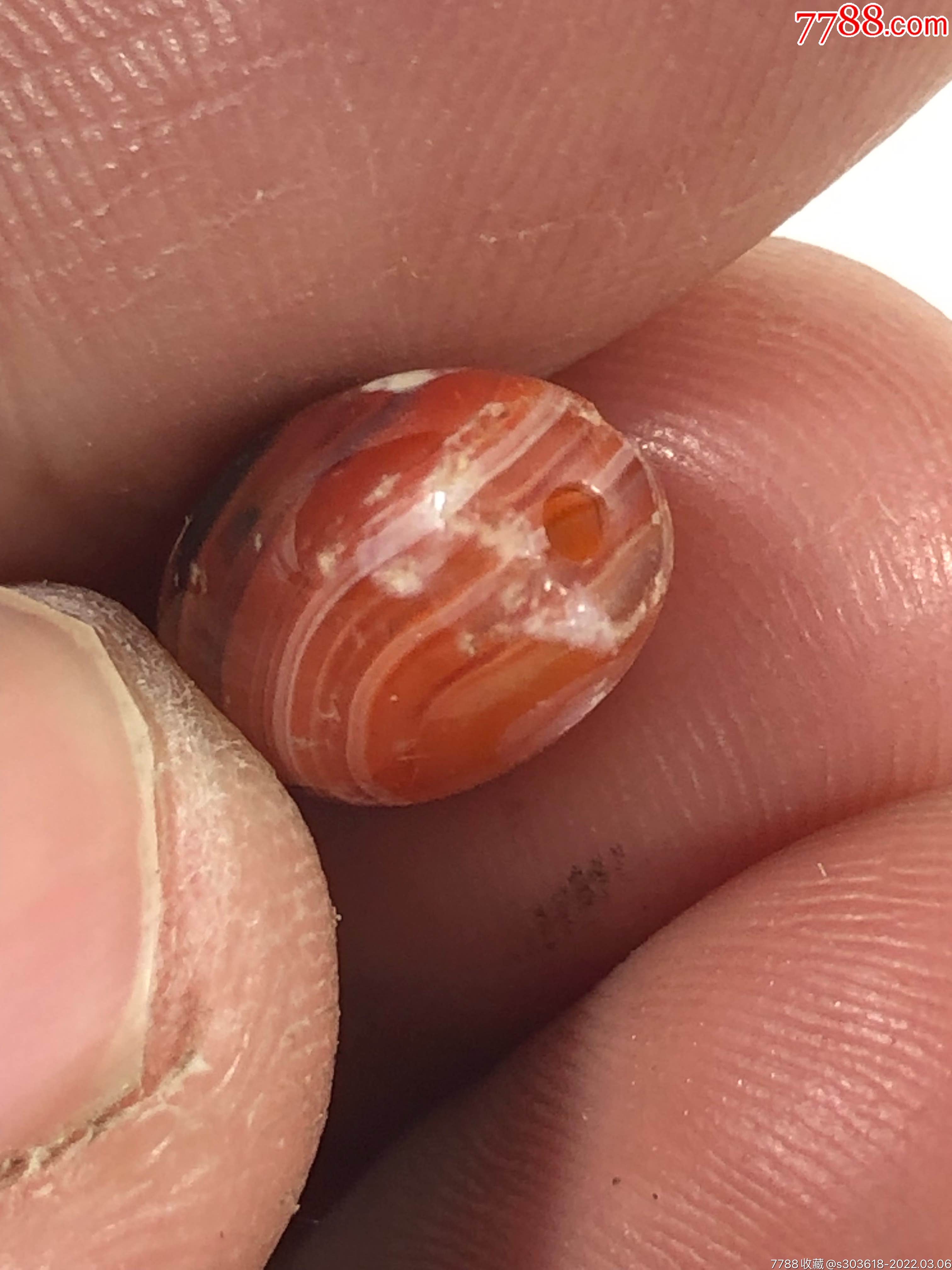 品名几十年灰皮玛瑙珠子