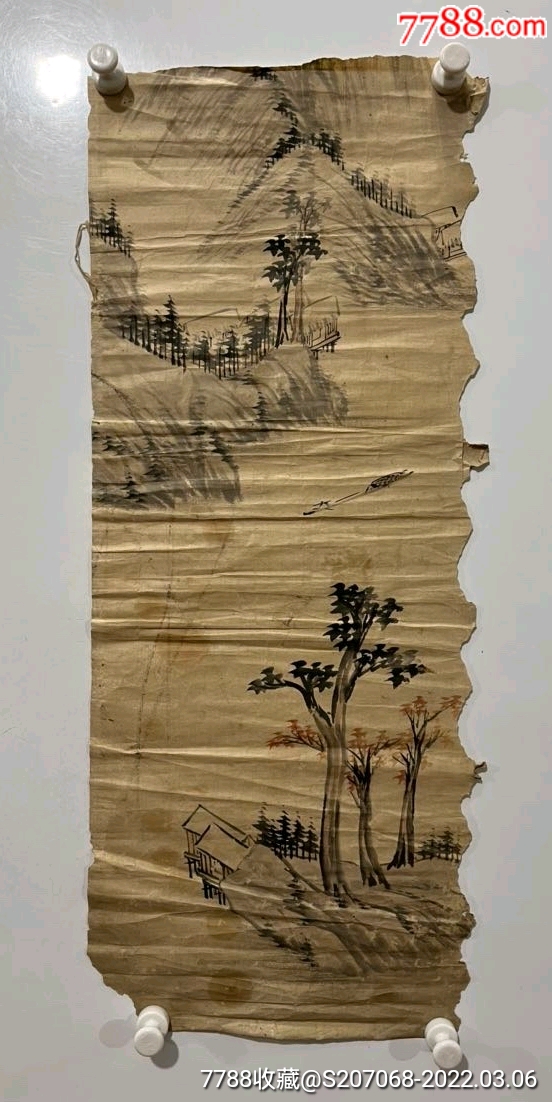 清代老山水画_山水国画原作_小馋猫【7788收藏__收藏热线】