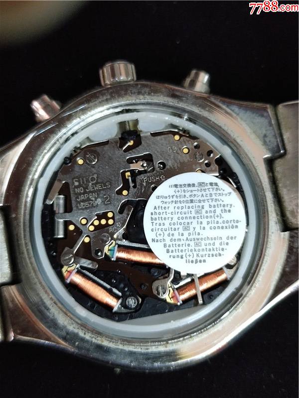 精工v6570a10男士石英手表机芯vd57b