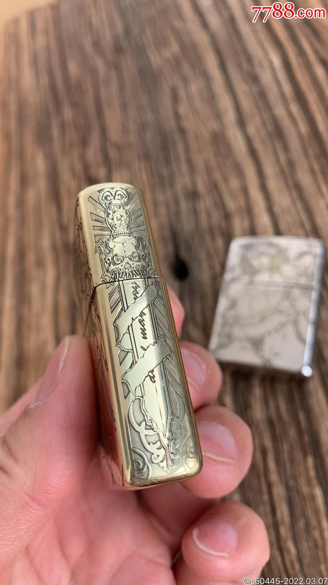 zippo纯铜精雕性感美女煤油防风打火机氧化材质把玩