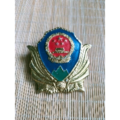 作废的老林政大帽徽(氧化铝材质)