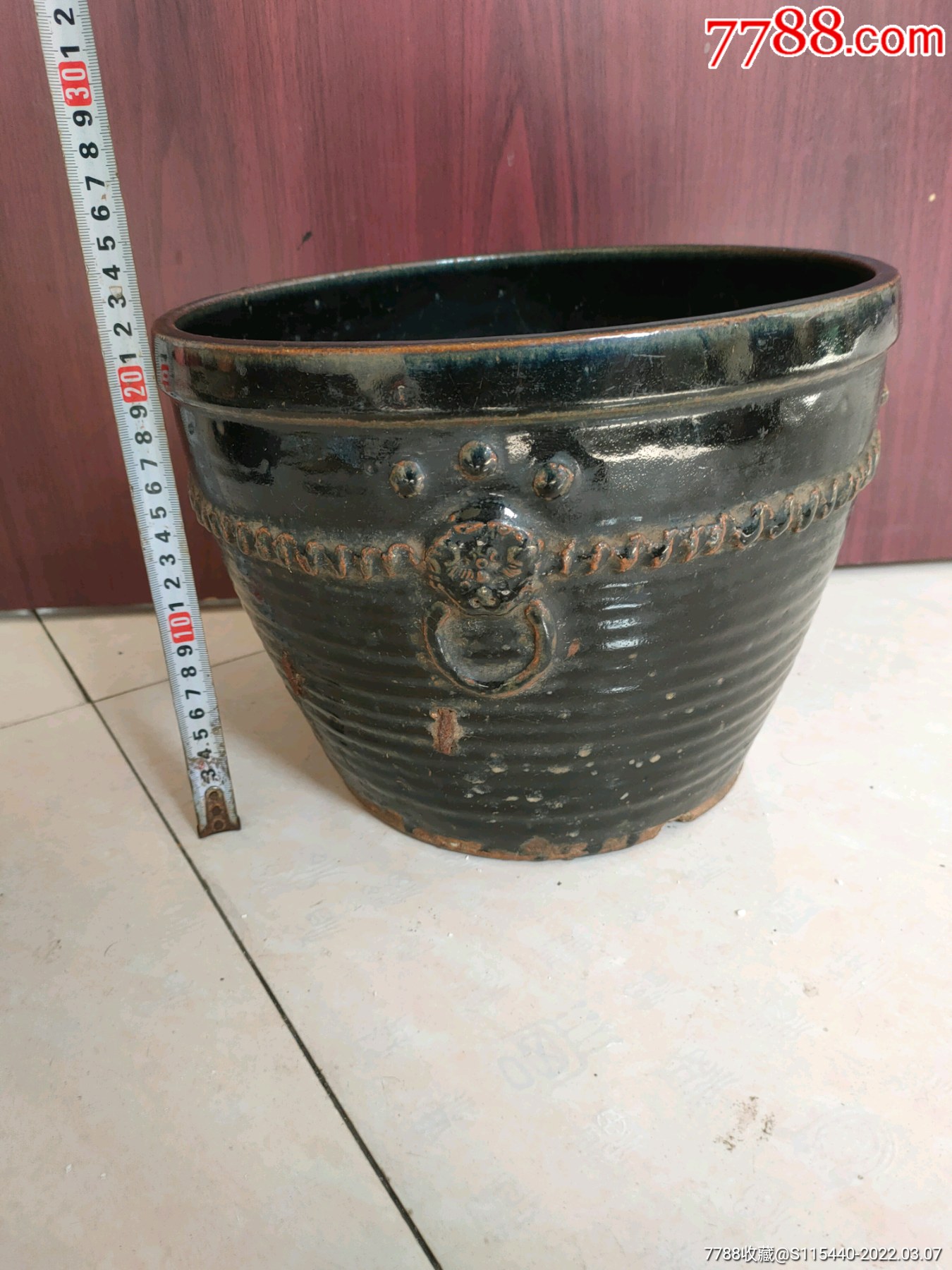 清代黑釉卷缸_价格100元_第1张_7788收藏__收藏热线