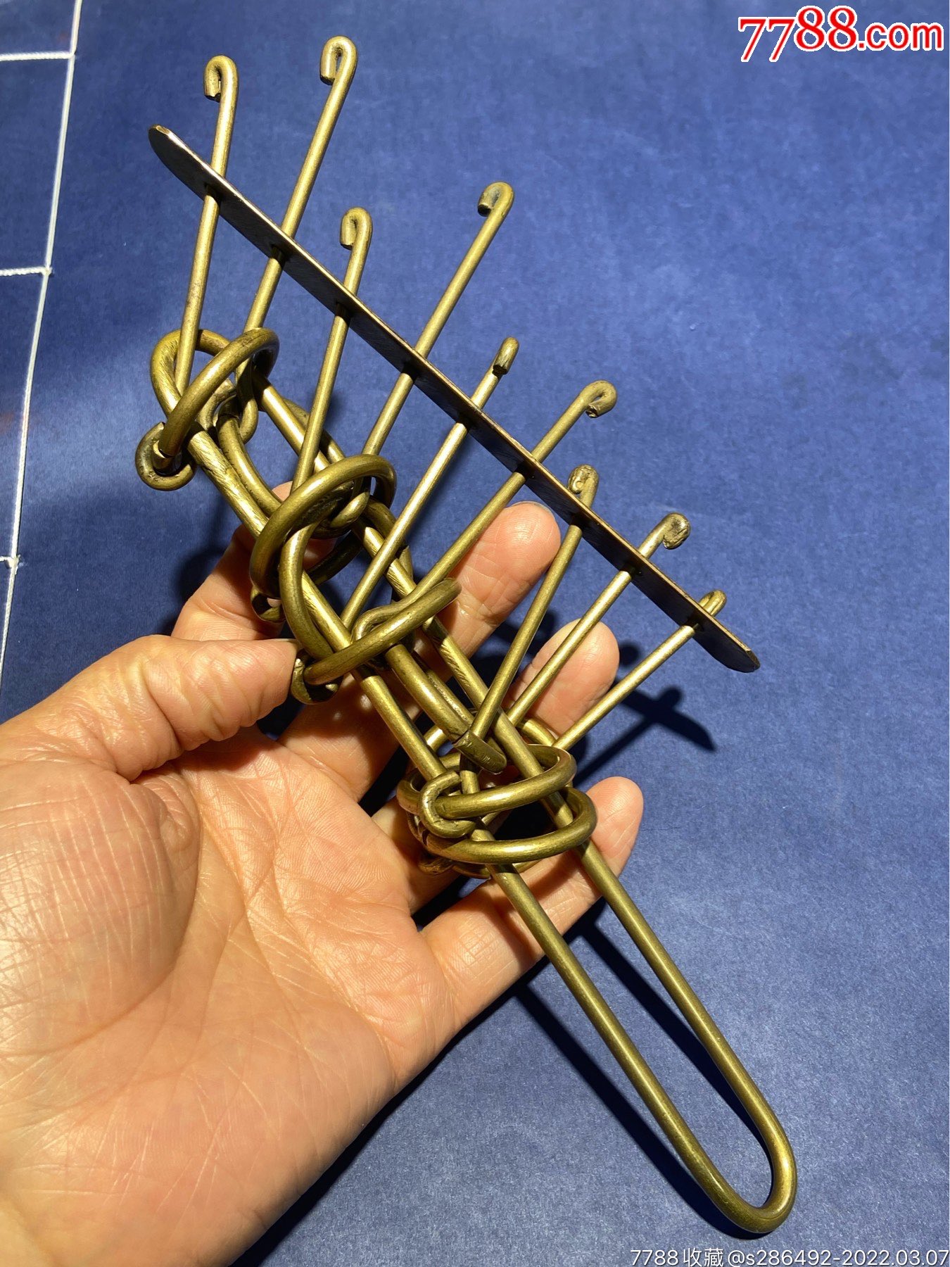 清代九连环_铜杂件_尚久堂【7788收藏__收藏热线】