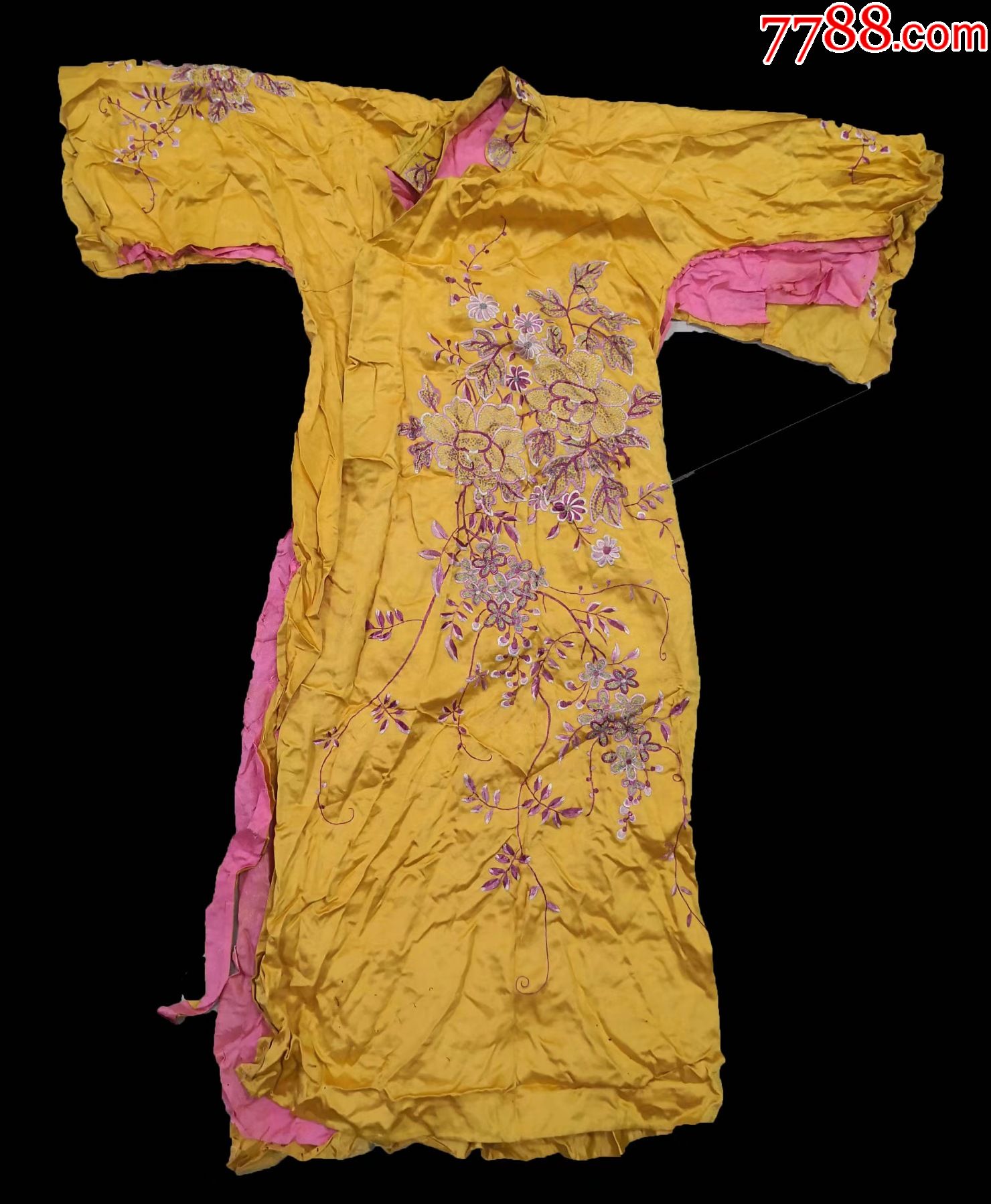 清代内府纯手工女装袍服(收藏级)-旗袍-7788商城