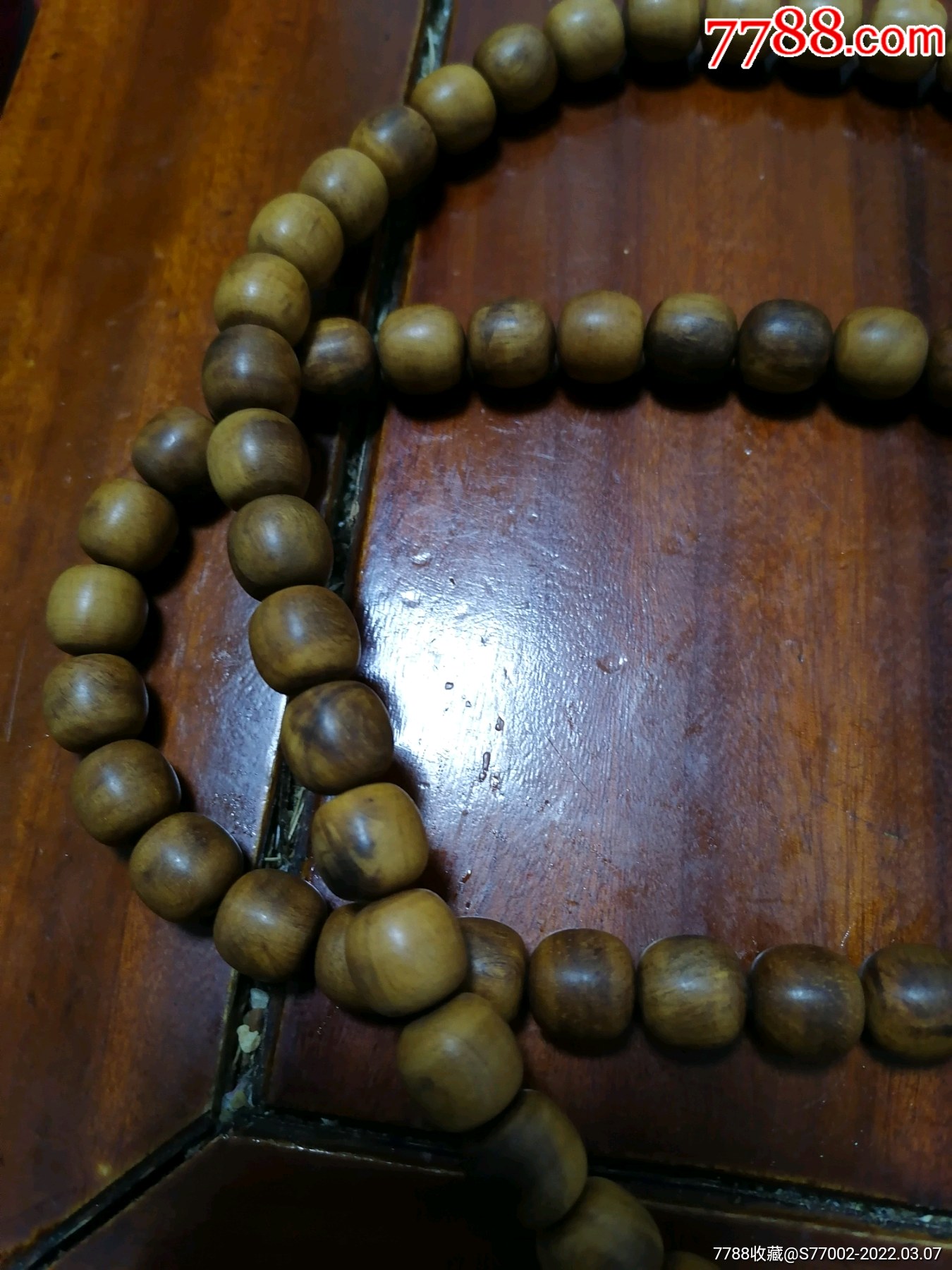 巴布亚贡木沉香瘤包料老型珠108串