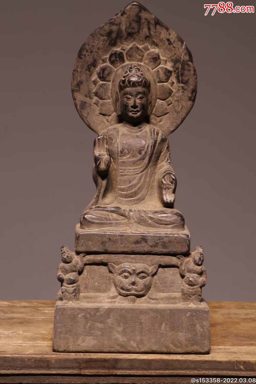 清代青石佛像一尊_盛世古玩古典家具店【7788商城__七七八八商品交易