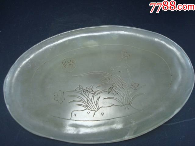 和田雕兰花玉盘_价格1288元_第1张_7788收藏__收藏热线