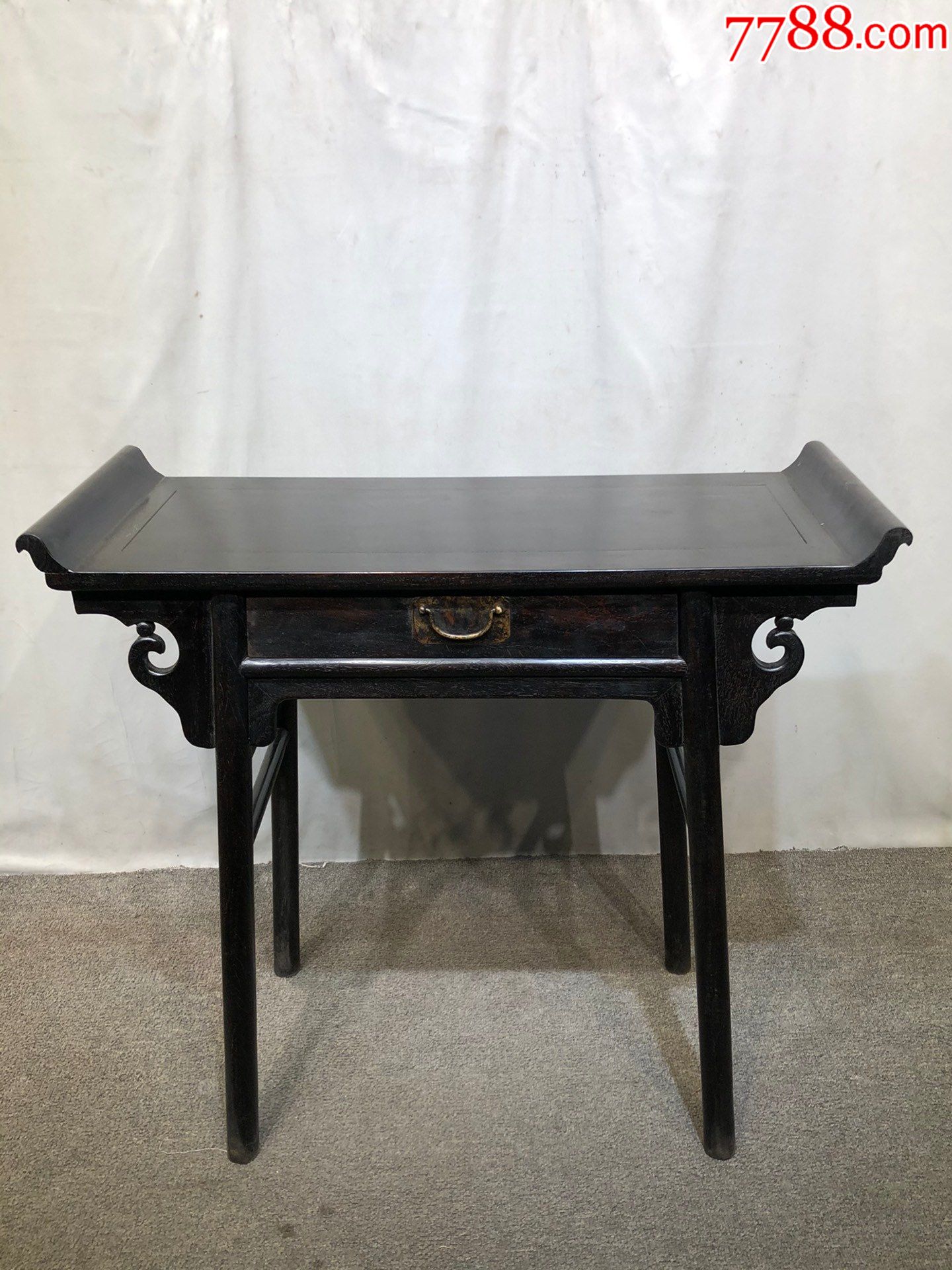 小叶紫檀单抽条案