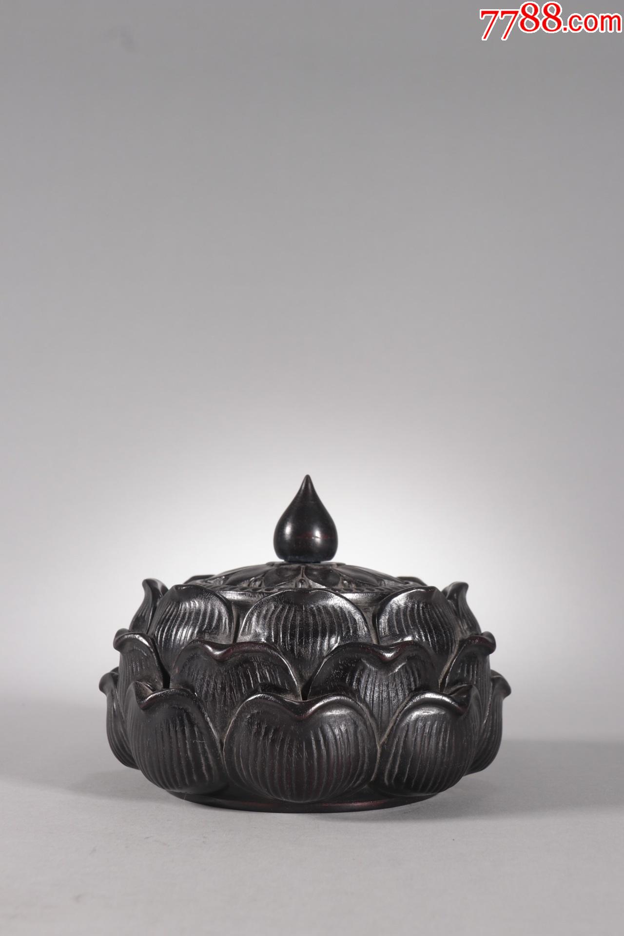 紫檀木莲花香薰