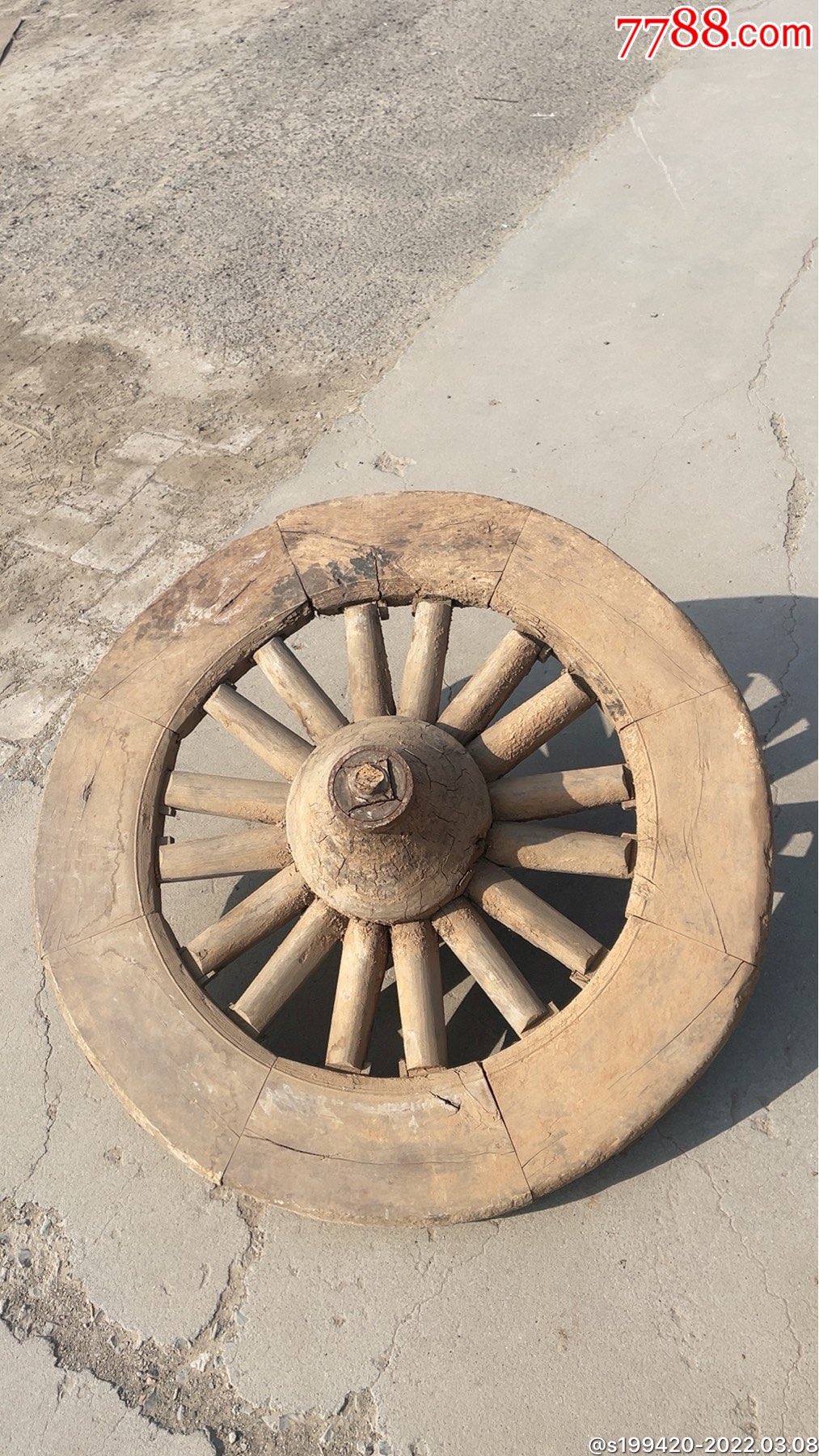 清代柏木车轮直径85展馆装修装饰