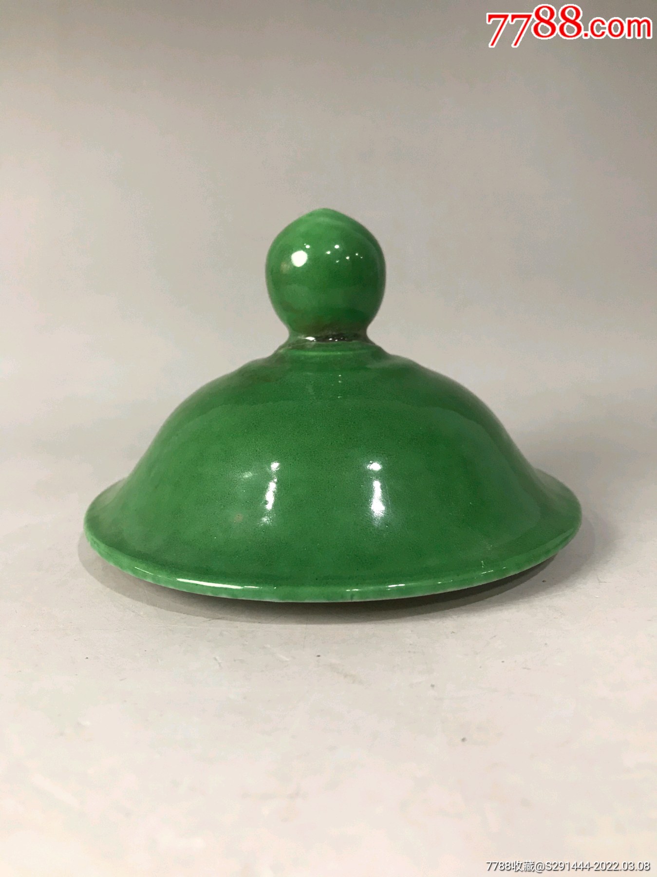 清绿釉将军罐盖子