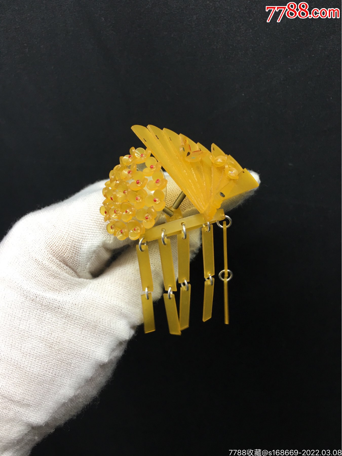 2238聚邮阁藏品5285日本回流赛璐珞发簪中古品不退不换