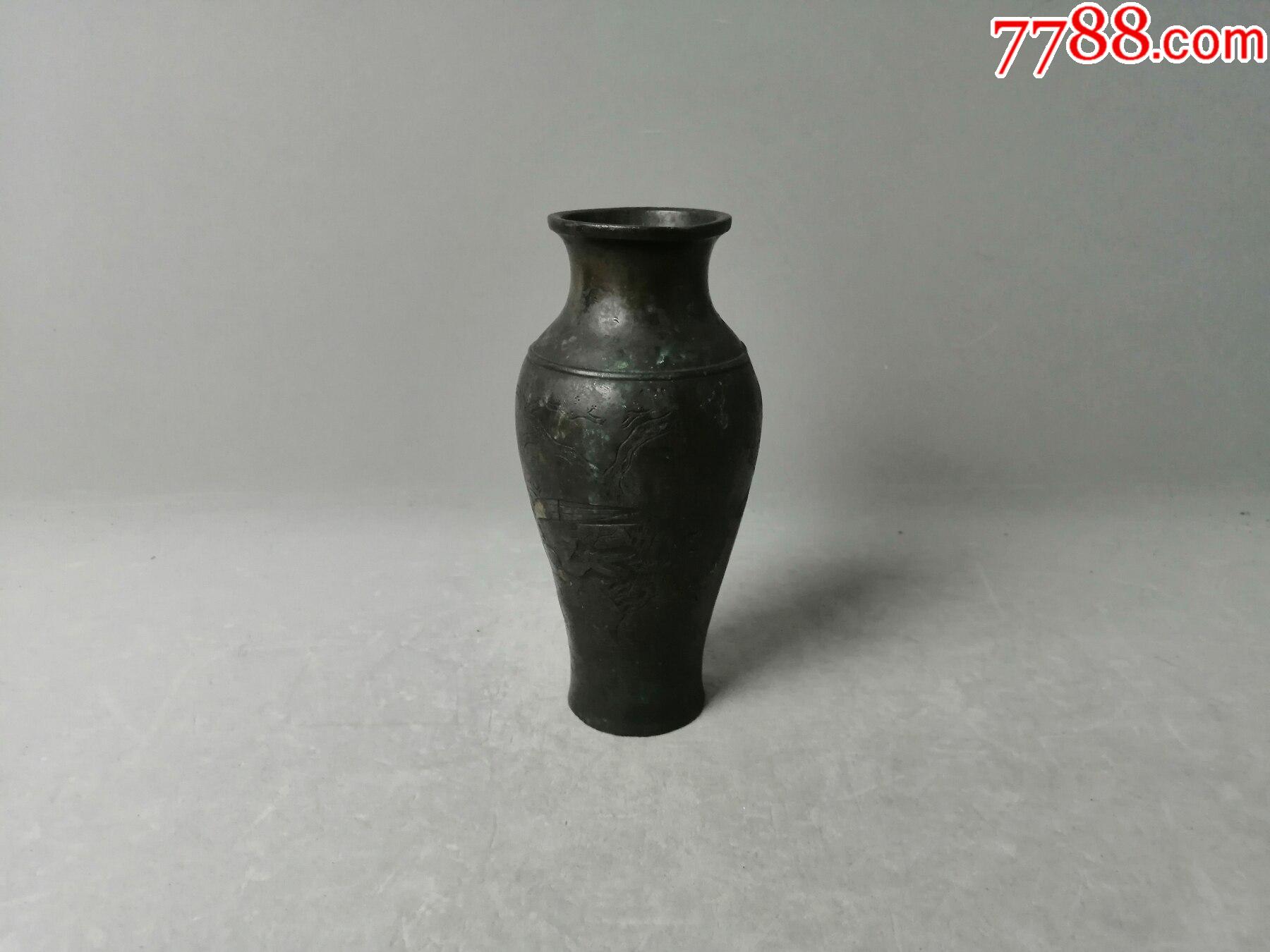 清代铜赏瓶_价格3600元【张建的收藏店】_第1张_7788商城__七七八八