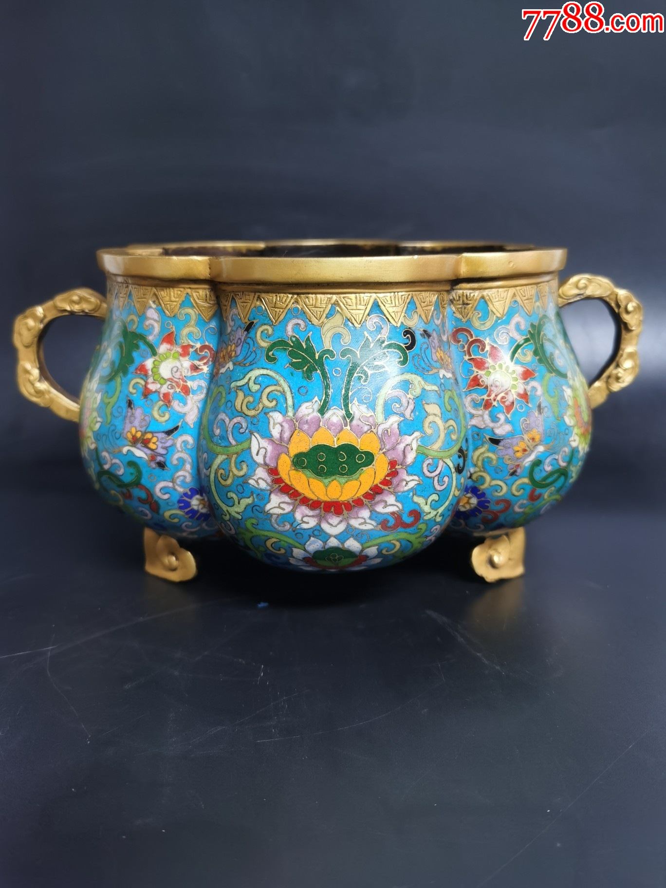 景泰蓝珐琅瓜凌香炉香炉