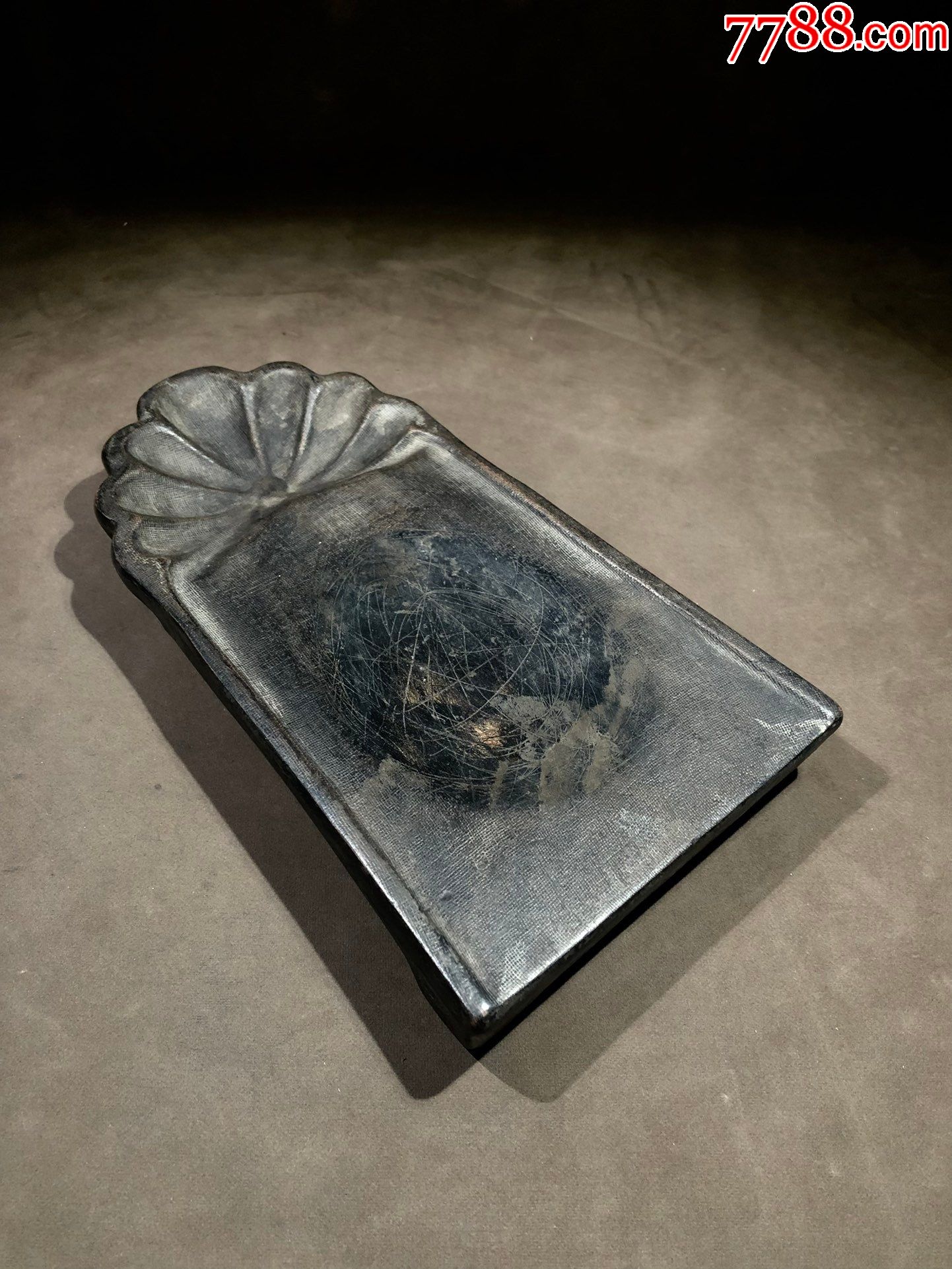 明代名家"李东阳"澄泥三足簸箕砚_价格3500元【古艺阁主】_第1张_7788