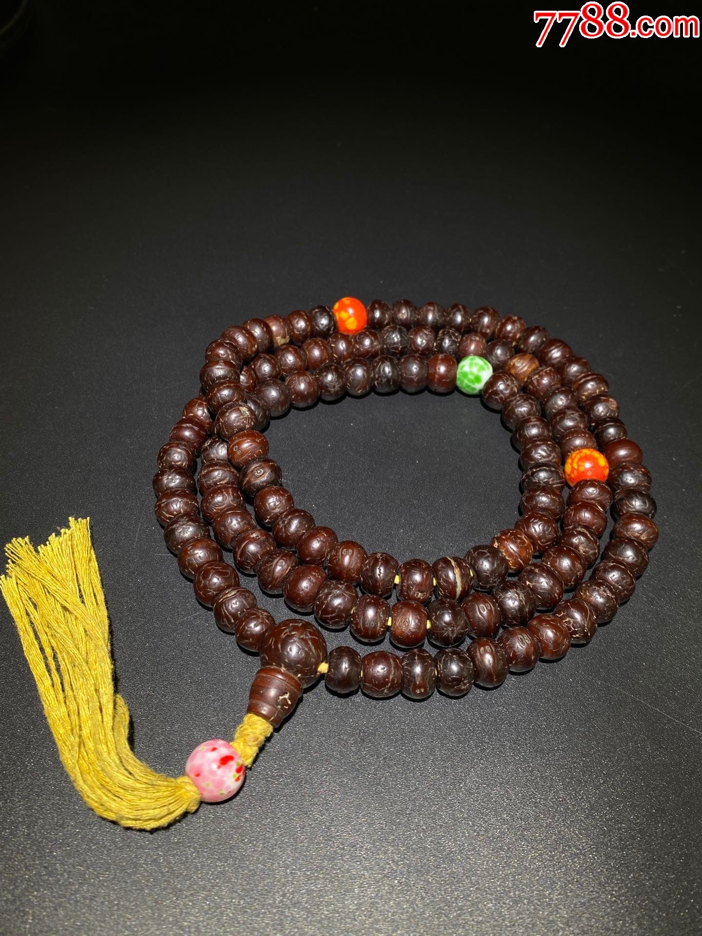 老凤眼菩提108颗念珠-价格:6000元-se85806145-木雕挂件-零售-7788