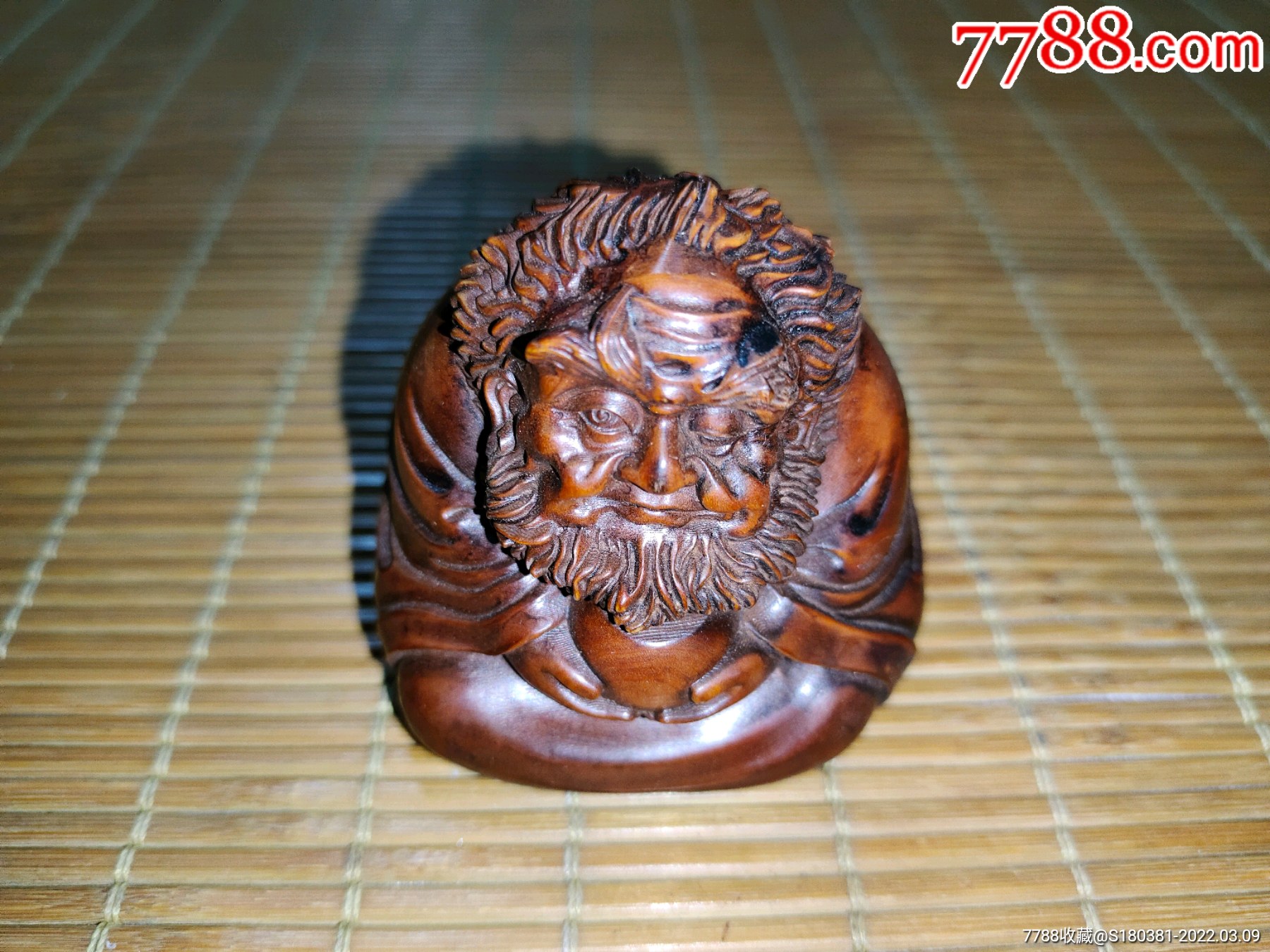 老料小叶黄杨木雕达摩实木手把件摆件