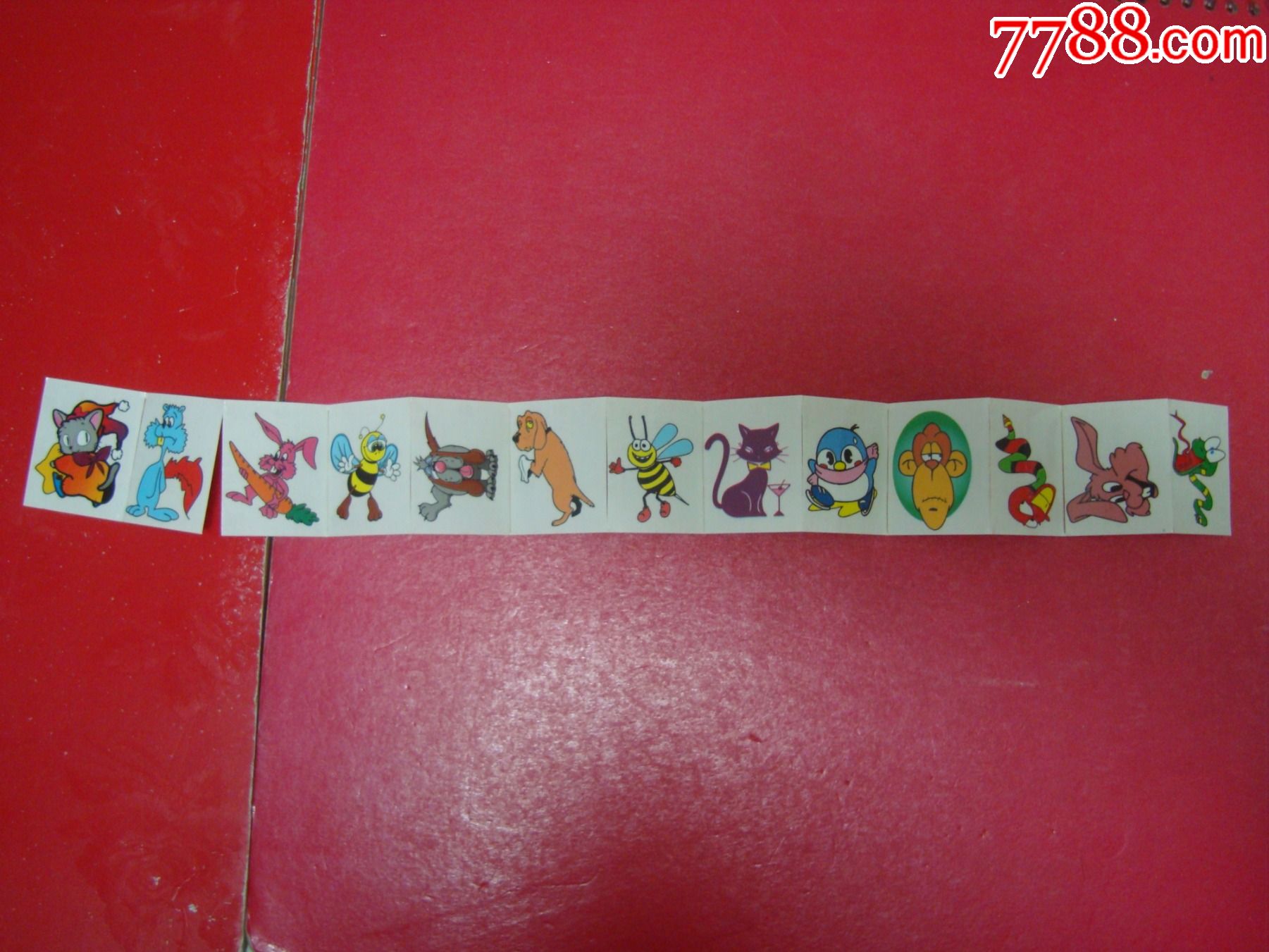 比巴卜贴纸卡――13张连