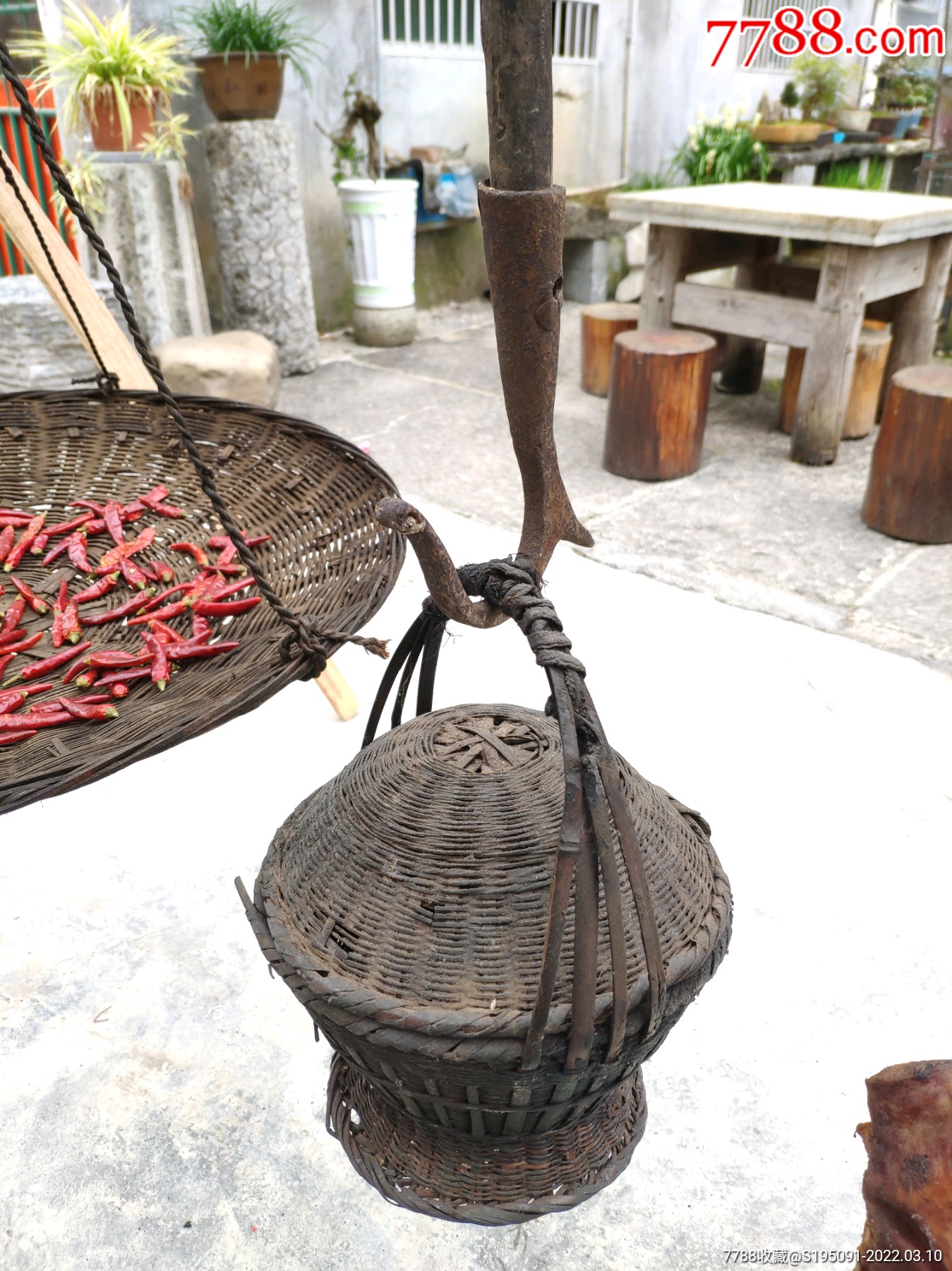 火塘老炕架熏腊肉工具影视道具