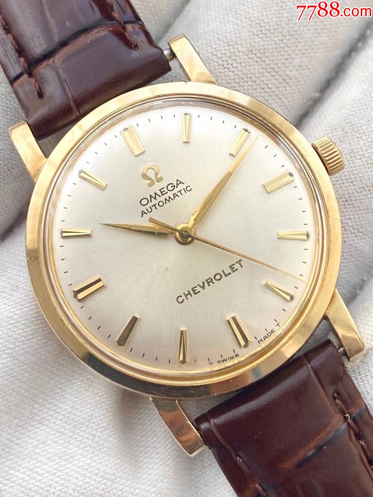 欧米茄10k包金雪佛兰纪念古董表