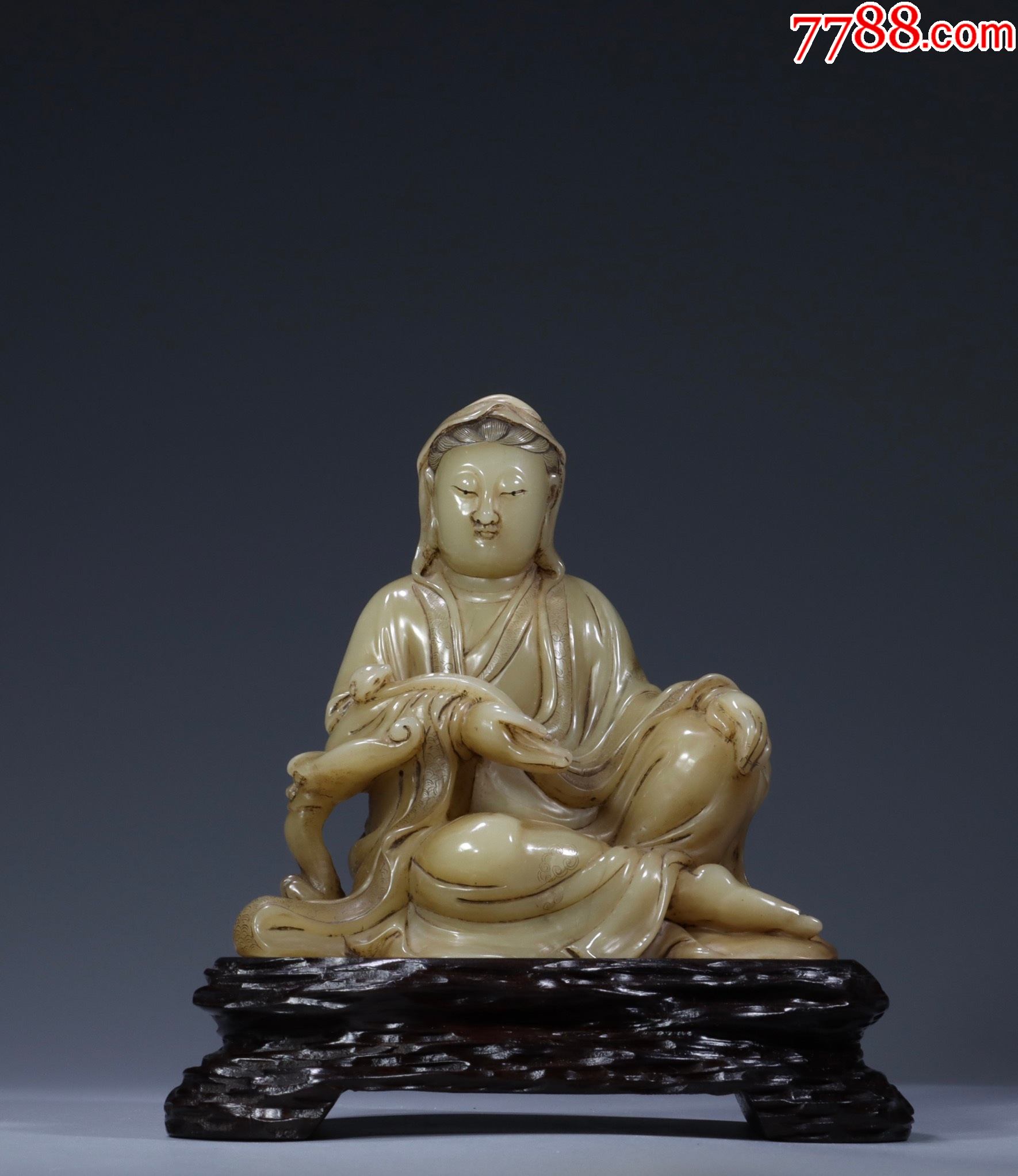 清代寿山石观音