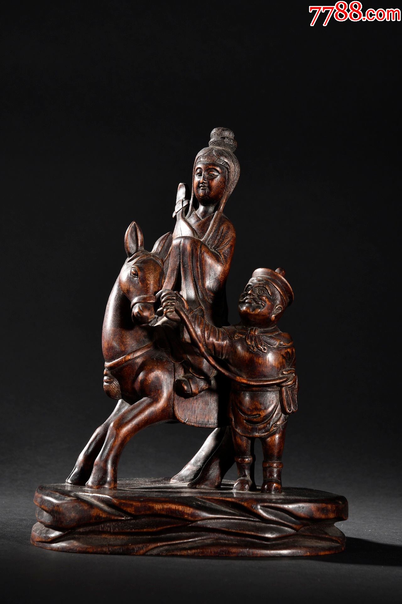 老沉香人物故事摆件-价格:9000元-se85833508-木雕摆件-零售-7788收藏