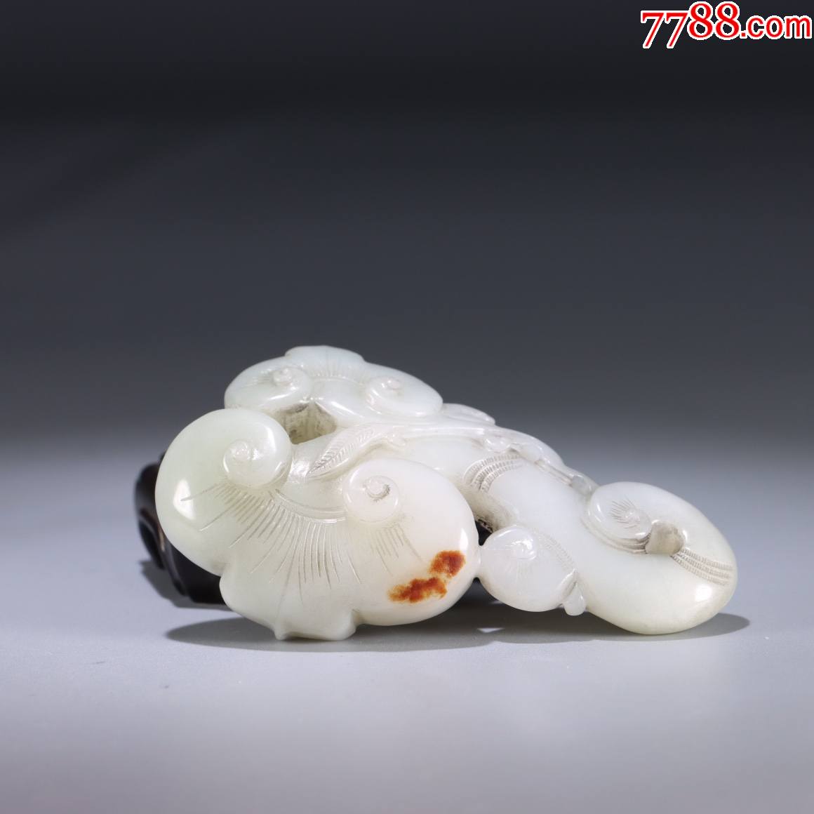 旧藏和田玉灵芝雕件a84s30f