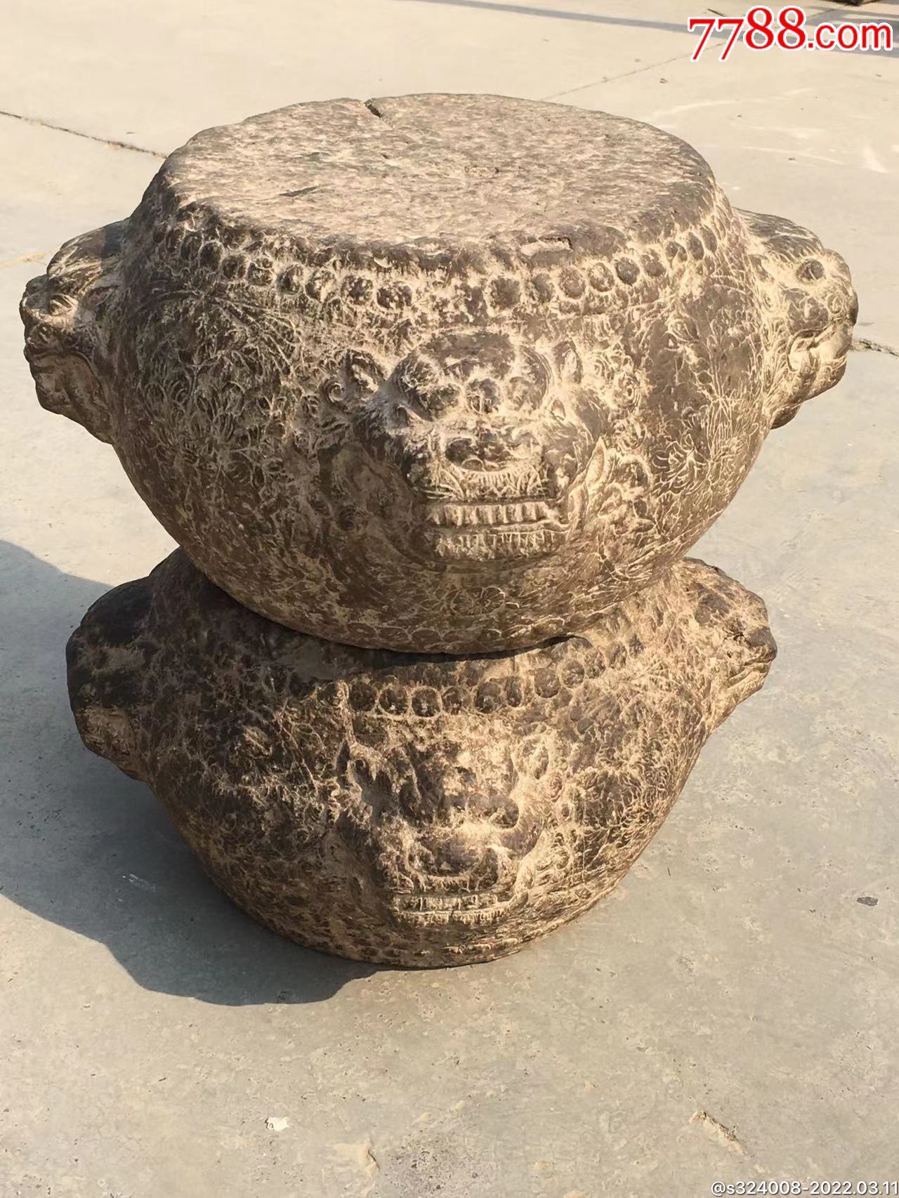 石鼓/石墩_鉴别图片_收藏价格_7788陶器收藏