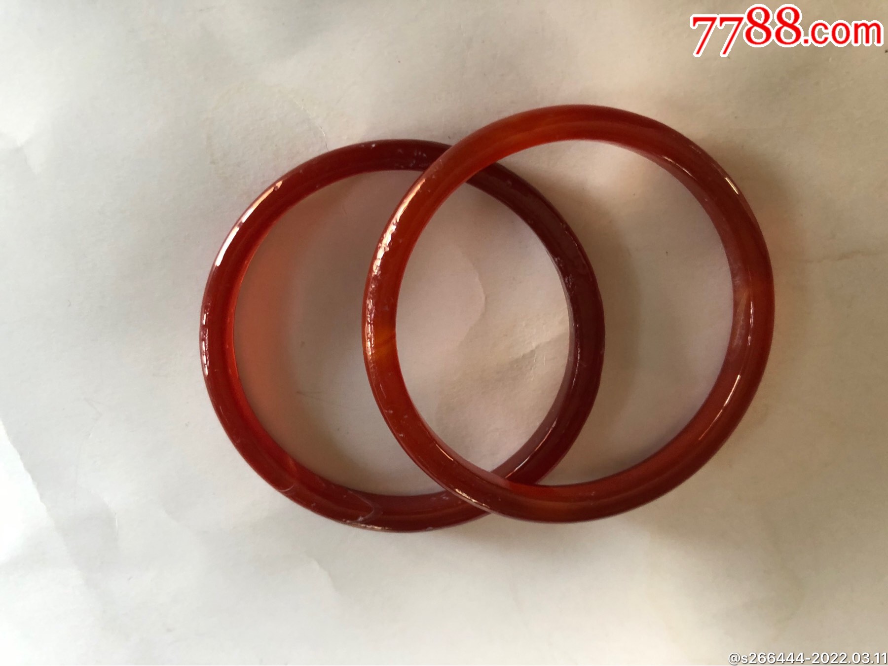 玛瑙袈裟环两个