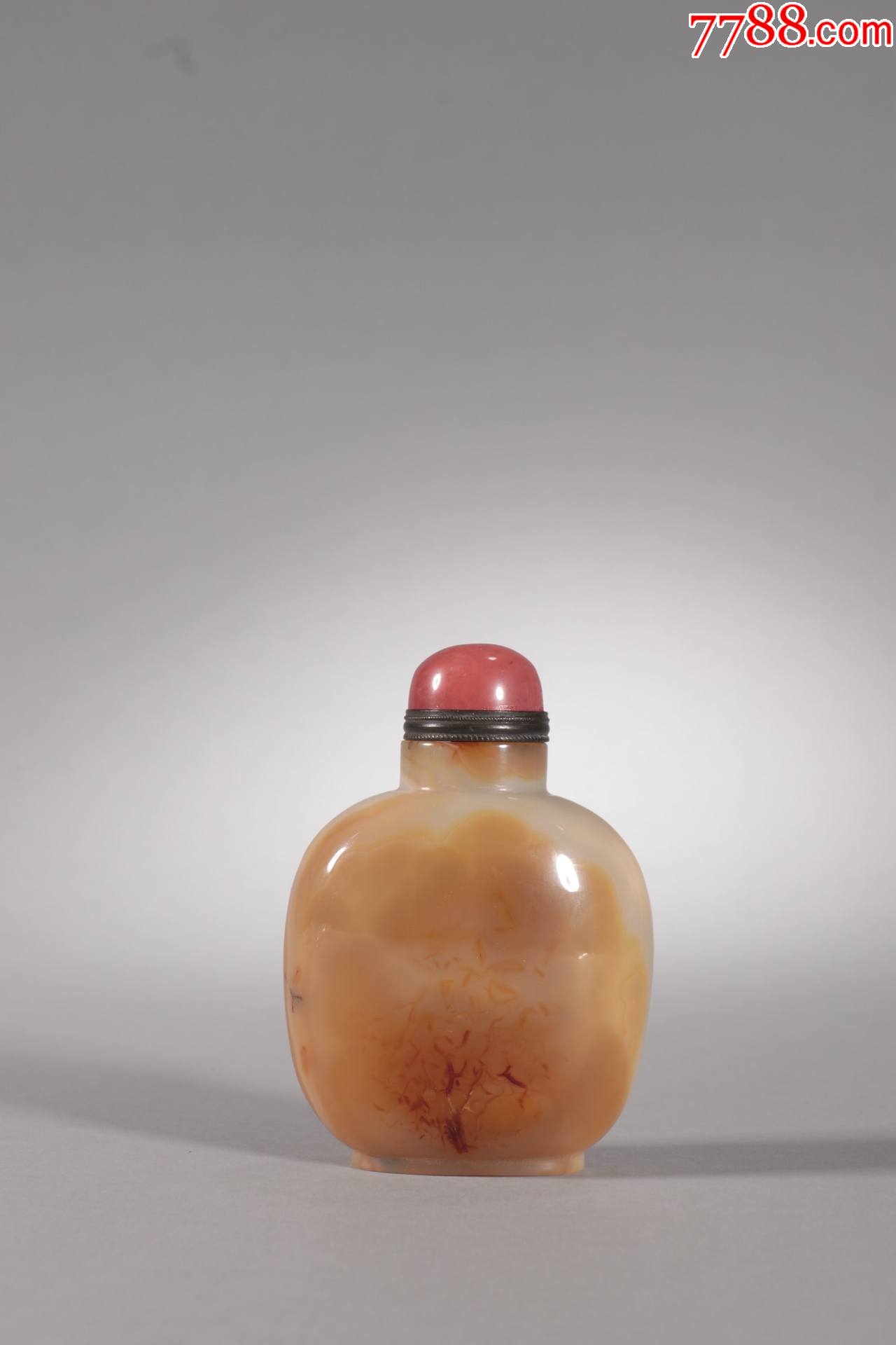 老玛瑙素面鼻烟壶a21s10f