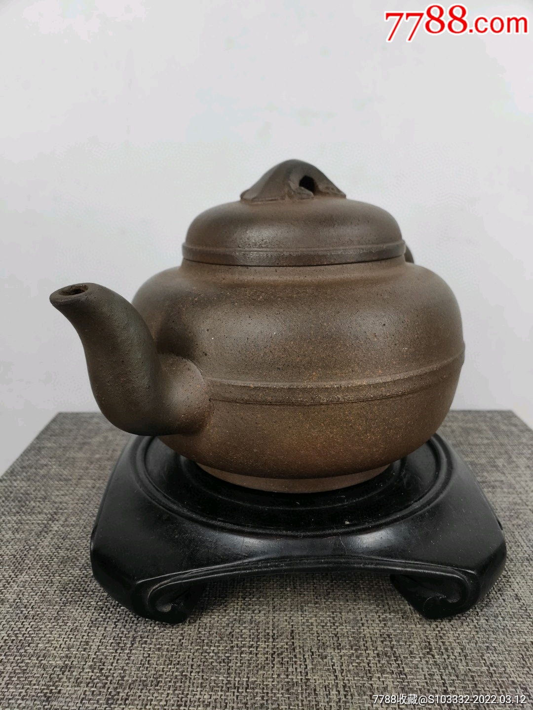 民间收到民藏赵梁制刻字底款老紫砂壶一把包浆醇厚品相完整收藏的佳品