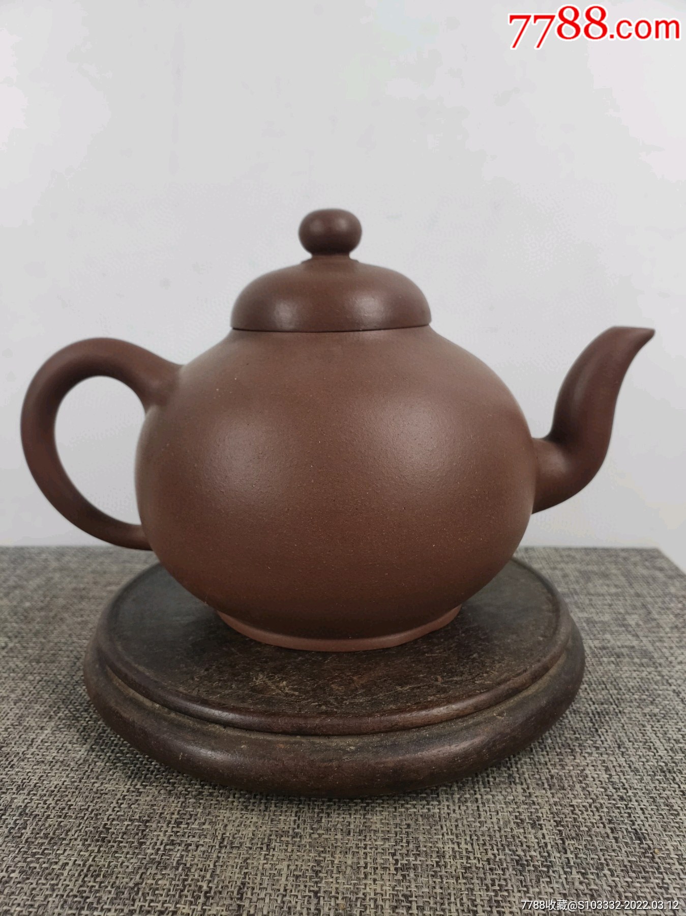 民间收到民藏荆溪邵大赦制刻字底款老紫砂壶一把包浆醇厚保存完整十分