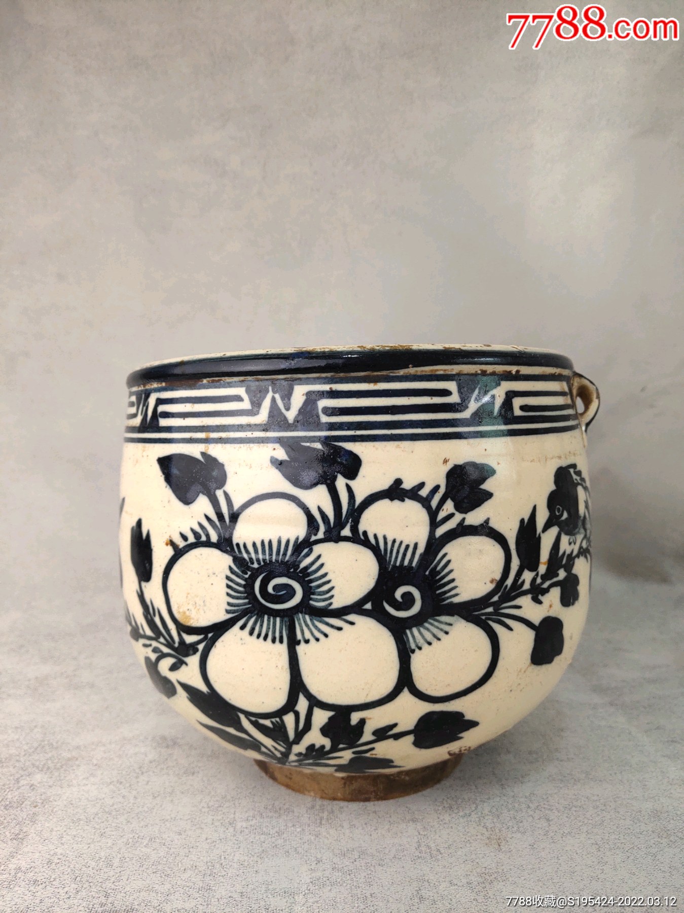 明代磁州窑四系青花钵_青花瓷_图片价格_收藏行情_7788集邮网