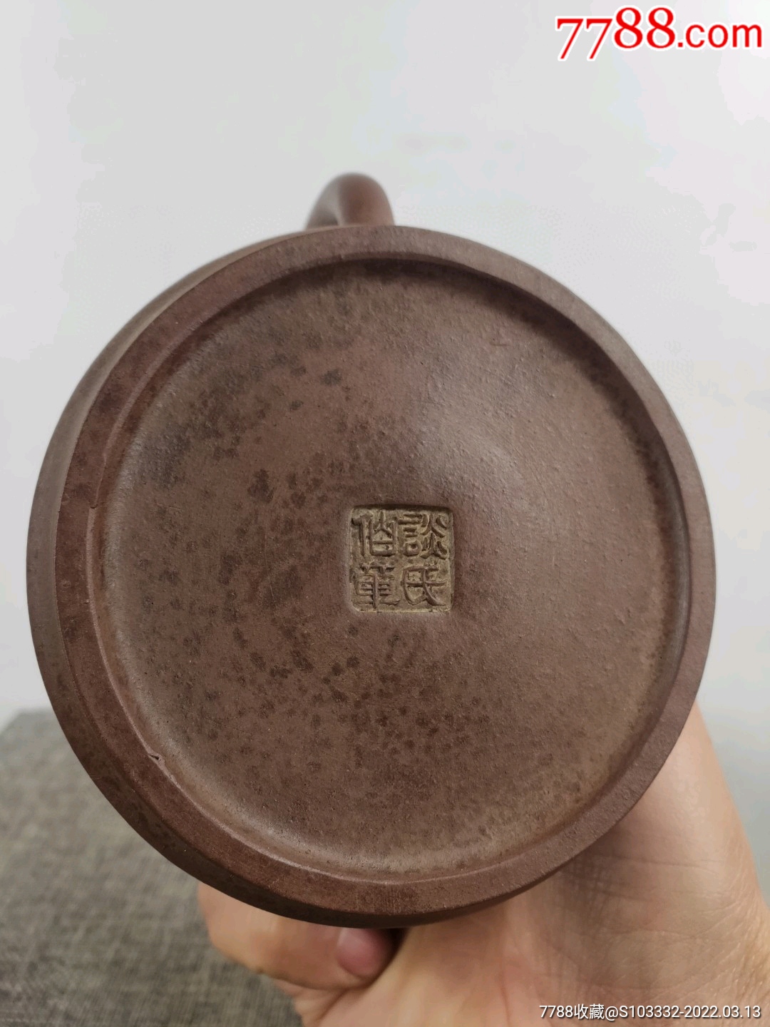 民间收到民藏谈氏仙童底款老紫砂壶一把包浆醇厚保存完整十分难得一把