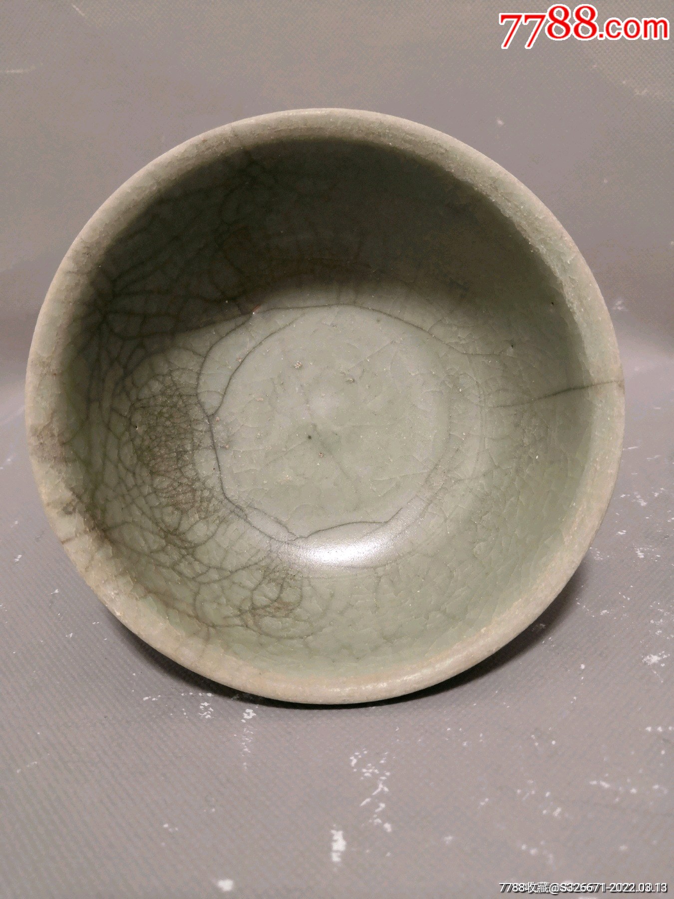 元代龙泉高足碗〈鉴定书见图_价格1500元_第1张_7788收藏__收藏热线