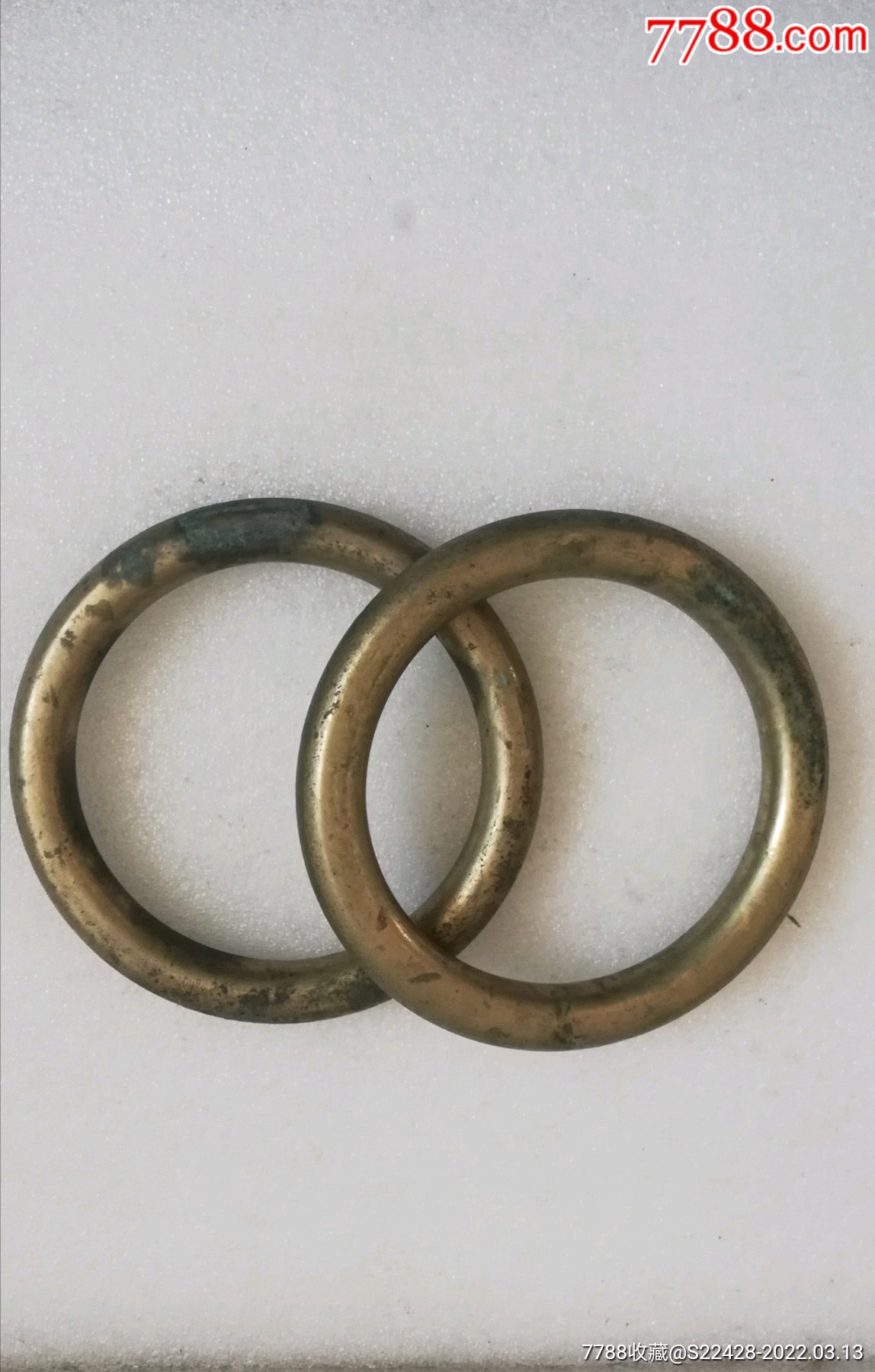 清末民初特大老铜圈一对(精品)_马具/马鞍_第10张_7788小人书