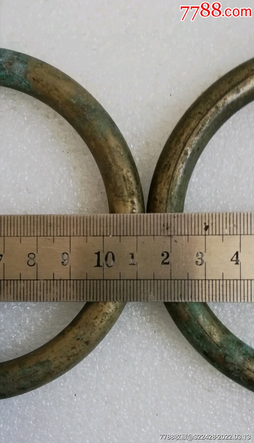 清末民初中型老铜圈一对(精品)_马具/马鞍_第6张_7788小人书