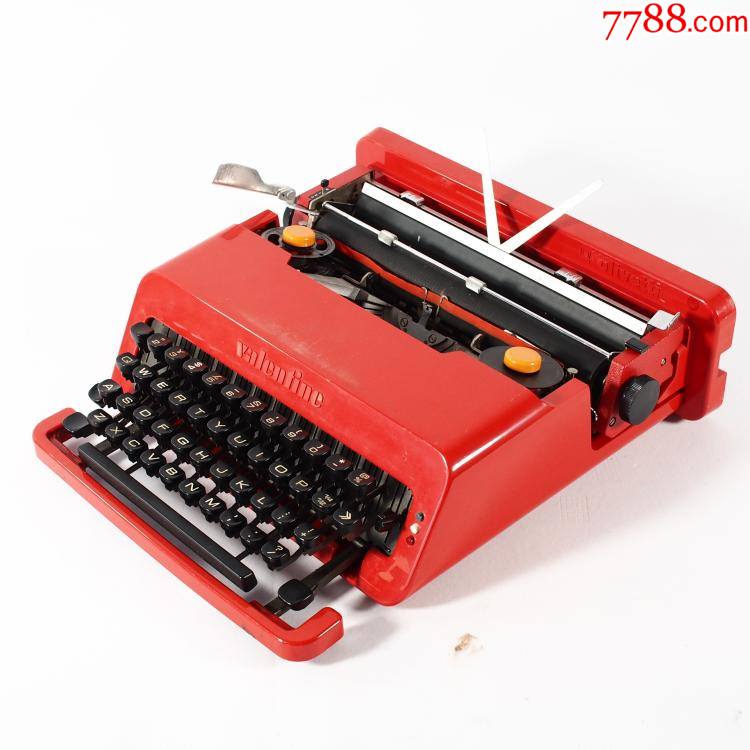 西洋古董老式打字机意大利olivettivalentine情人打字机8品