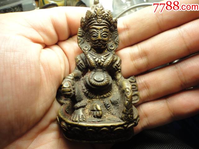 清代铜佛像黄财神包老_价格3000元【齐鲁文化古玩】_第1张_7788商城