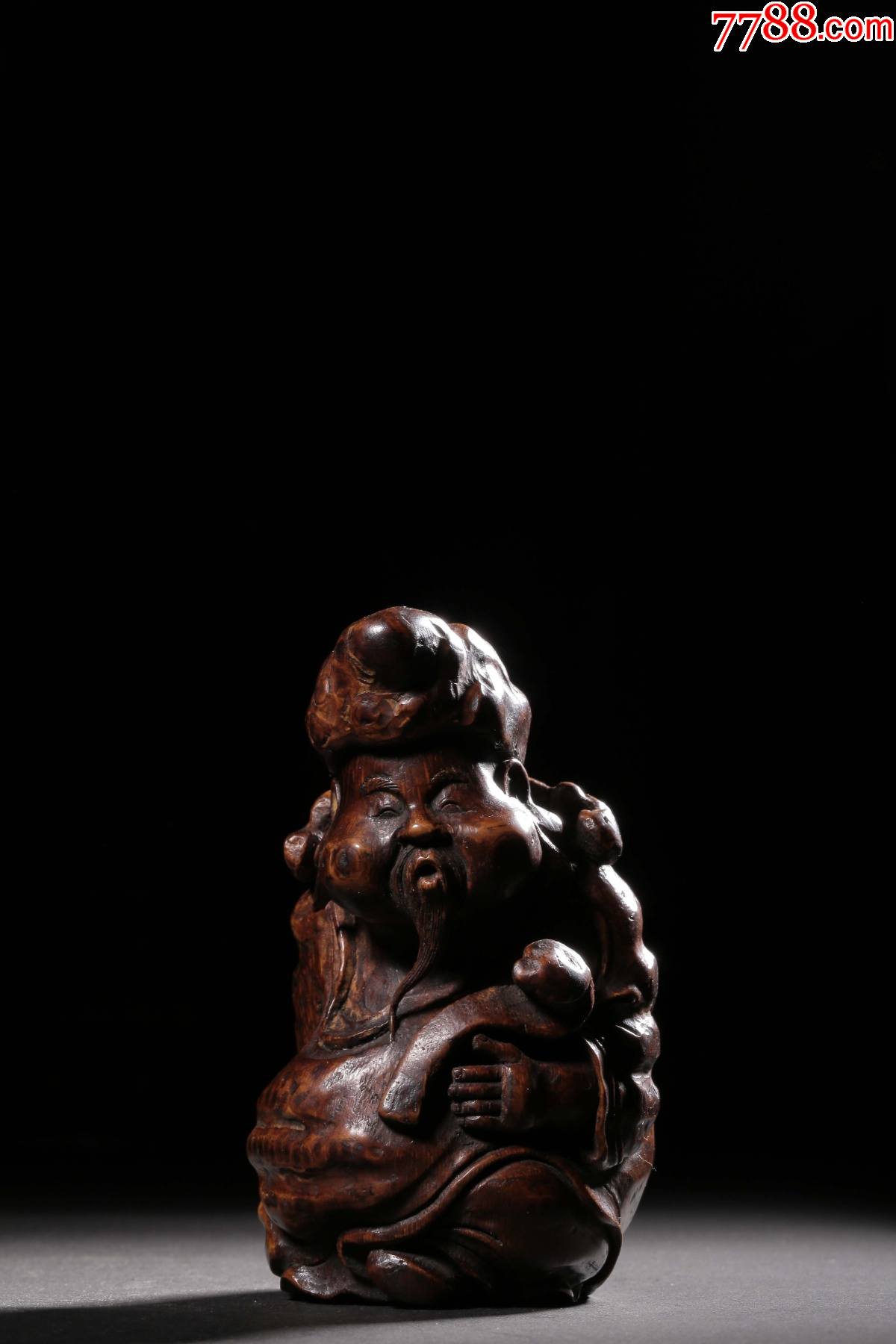 竹雕人物故事摆件