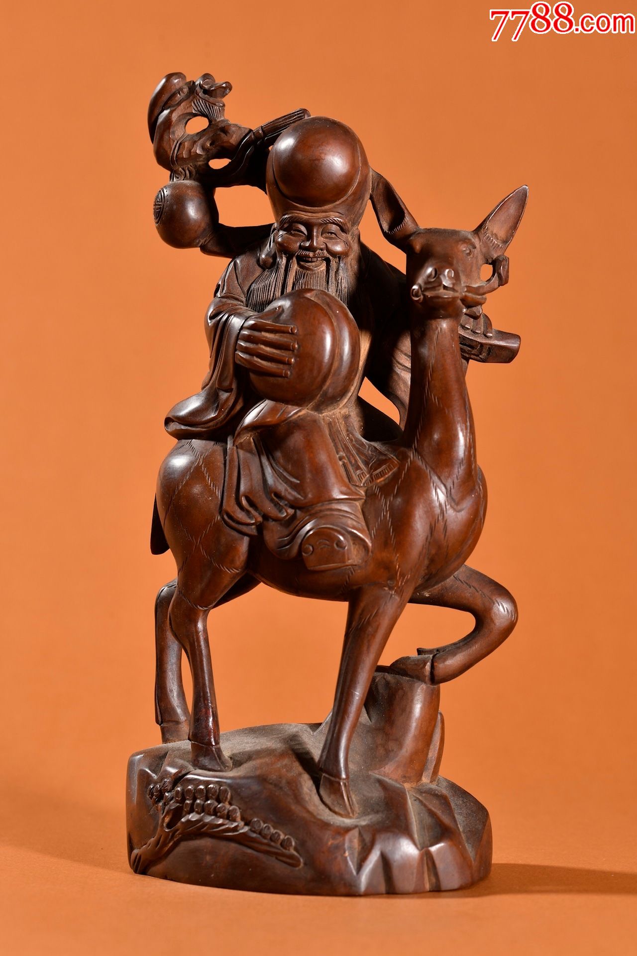 黄杨木寿仙翁摆件